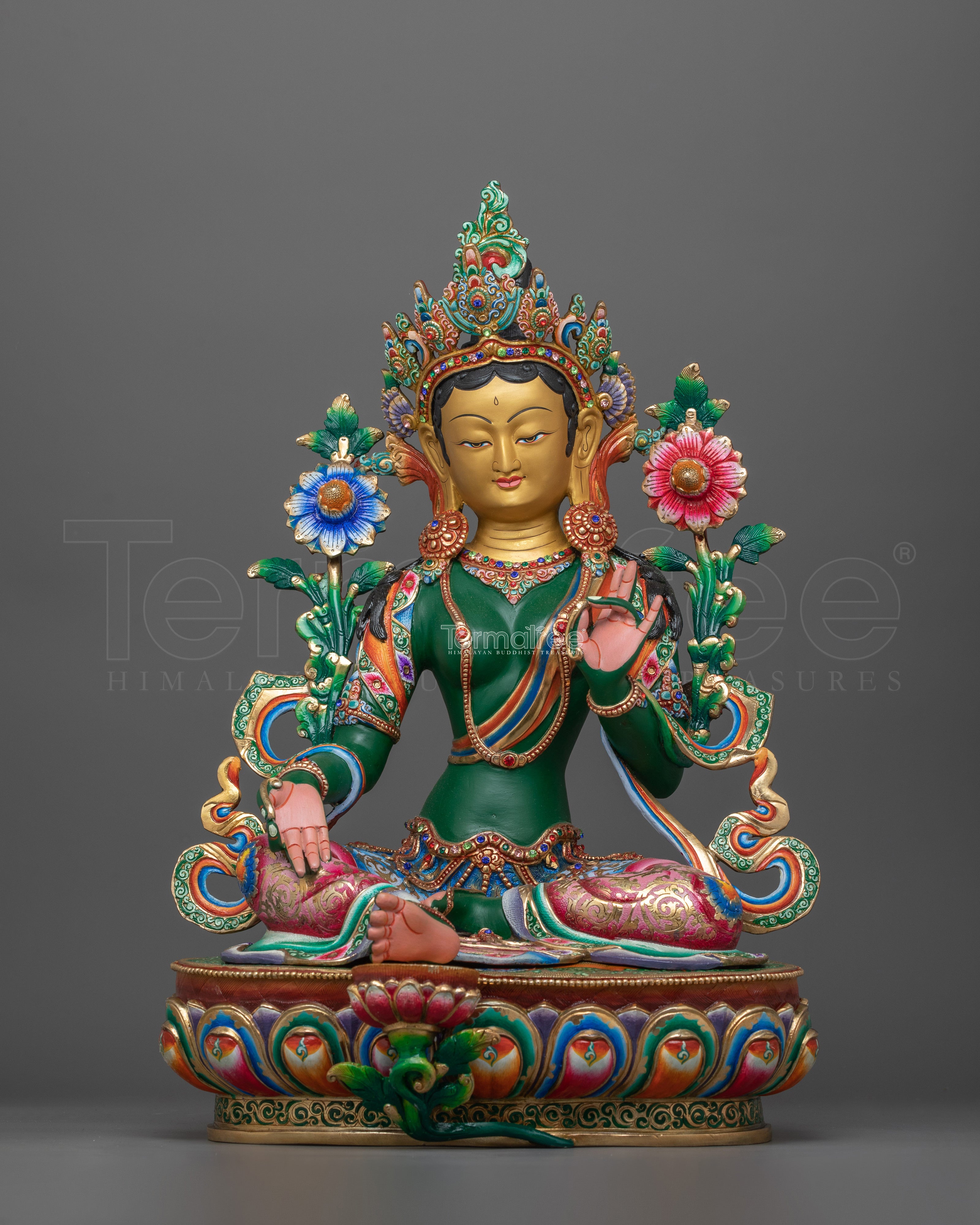 Supreme Mother Green Tara Buddha Art and Craft | The Compassionate Protector