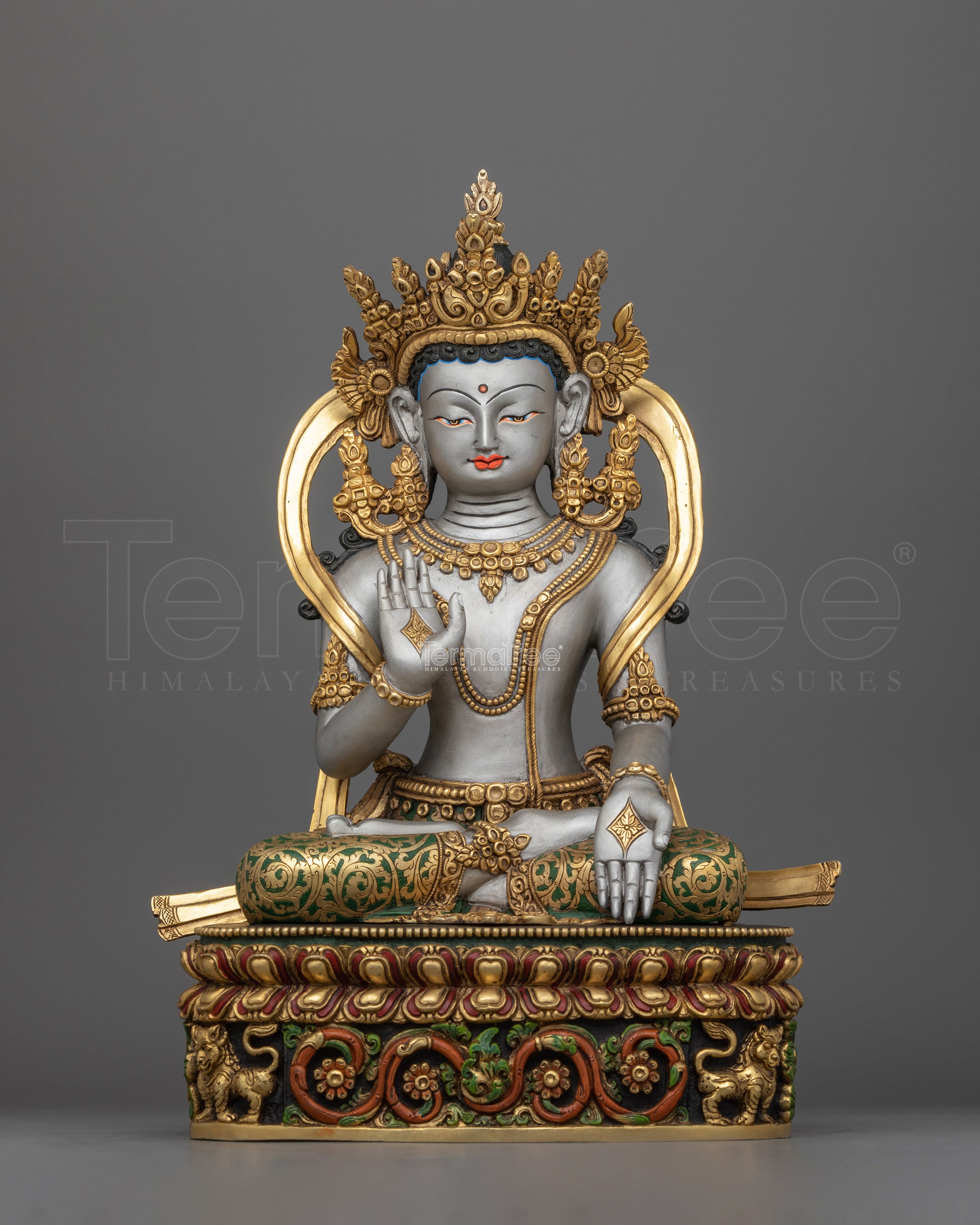 Tibetan Bodhisattva Dharma Sculpture | Enlightened Wisdom Deity