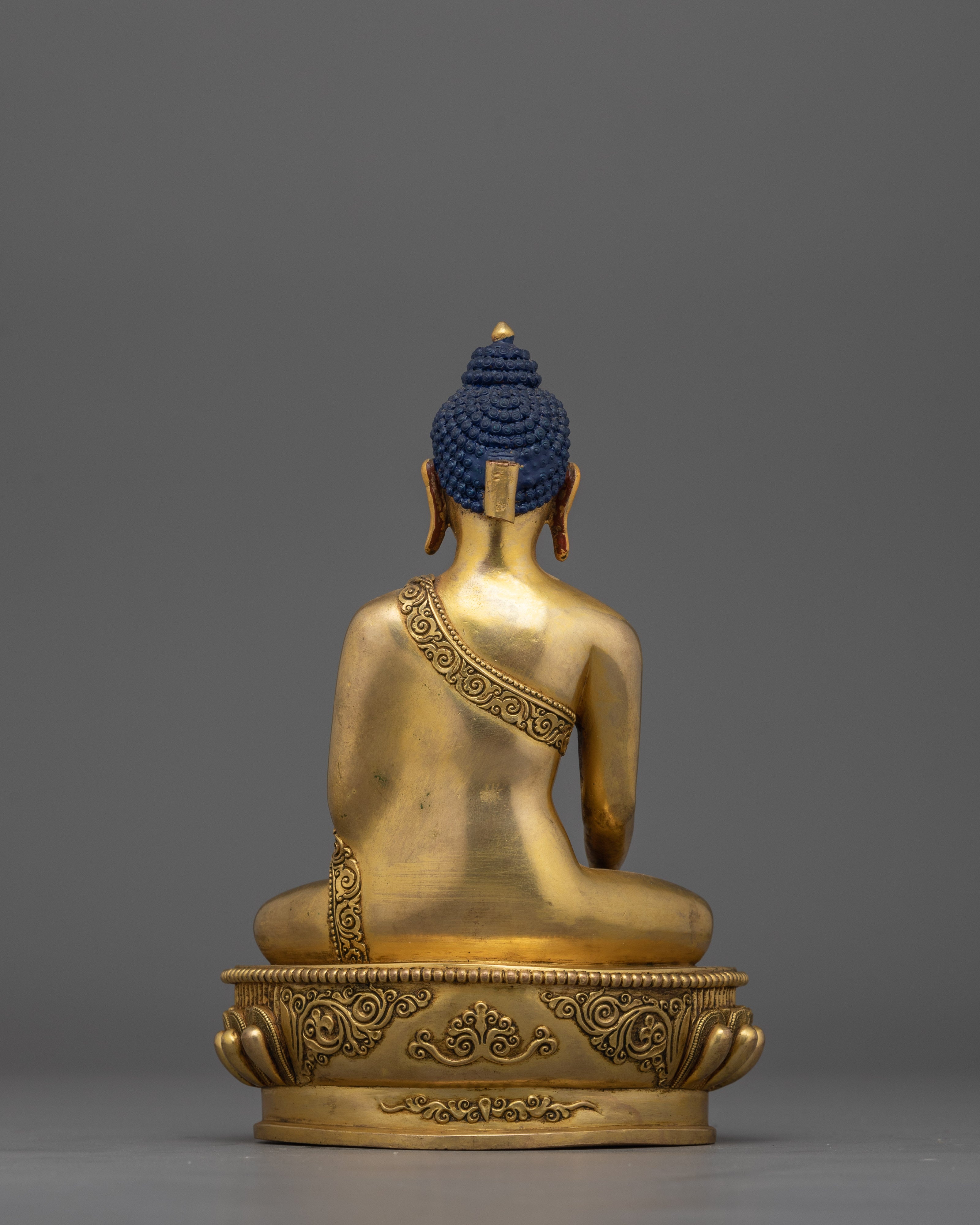Handcrafted Shakyamuni Buddha Meditating Figurine | Sacred Statue for Spiritual Practice
