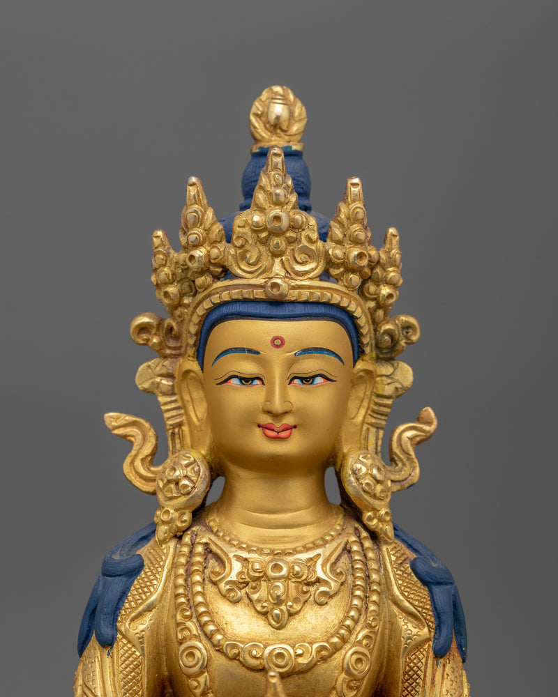 Amitayus Longevity Sculpture For Sacred Spaces | Symbol of Health and Prosperity