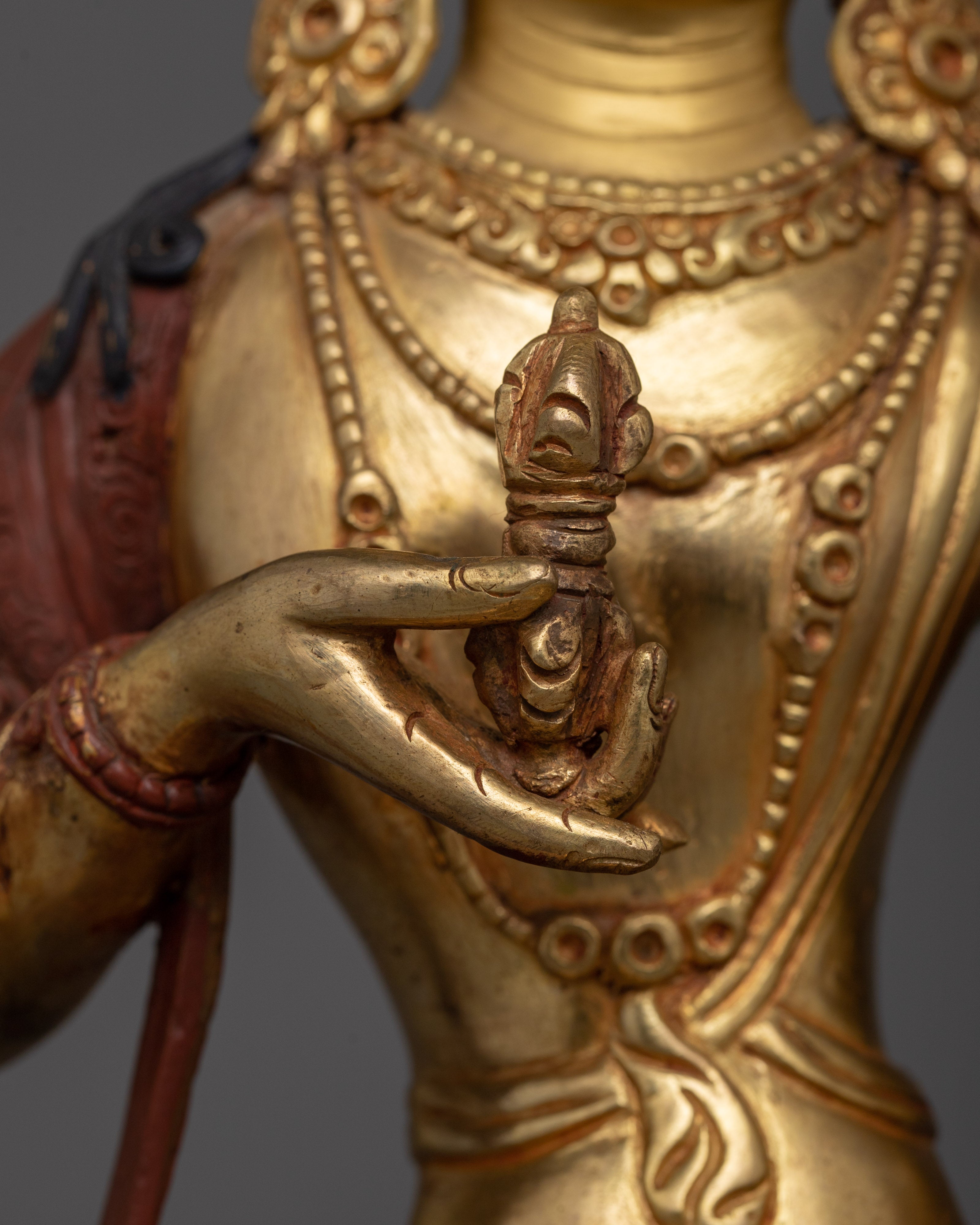 Vajrasattva Deity of Purification Figurine For Dharma Decor | Tibetan Dorje Sempa