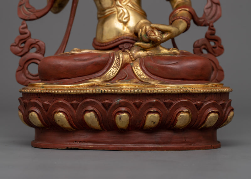 Vajrasattva Deity of Purification Figurine For Dharma Decor | Tibetan Dorje Sempa
