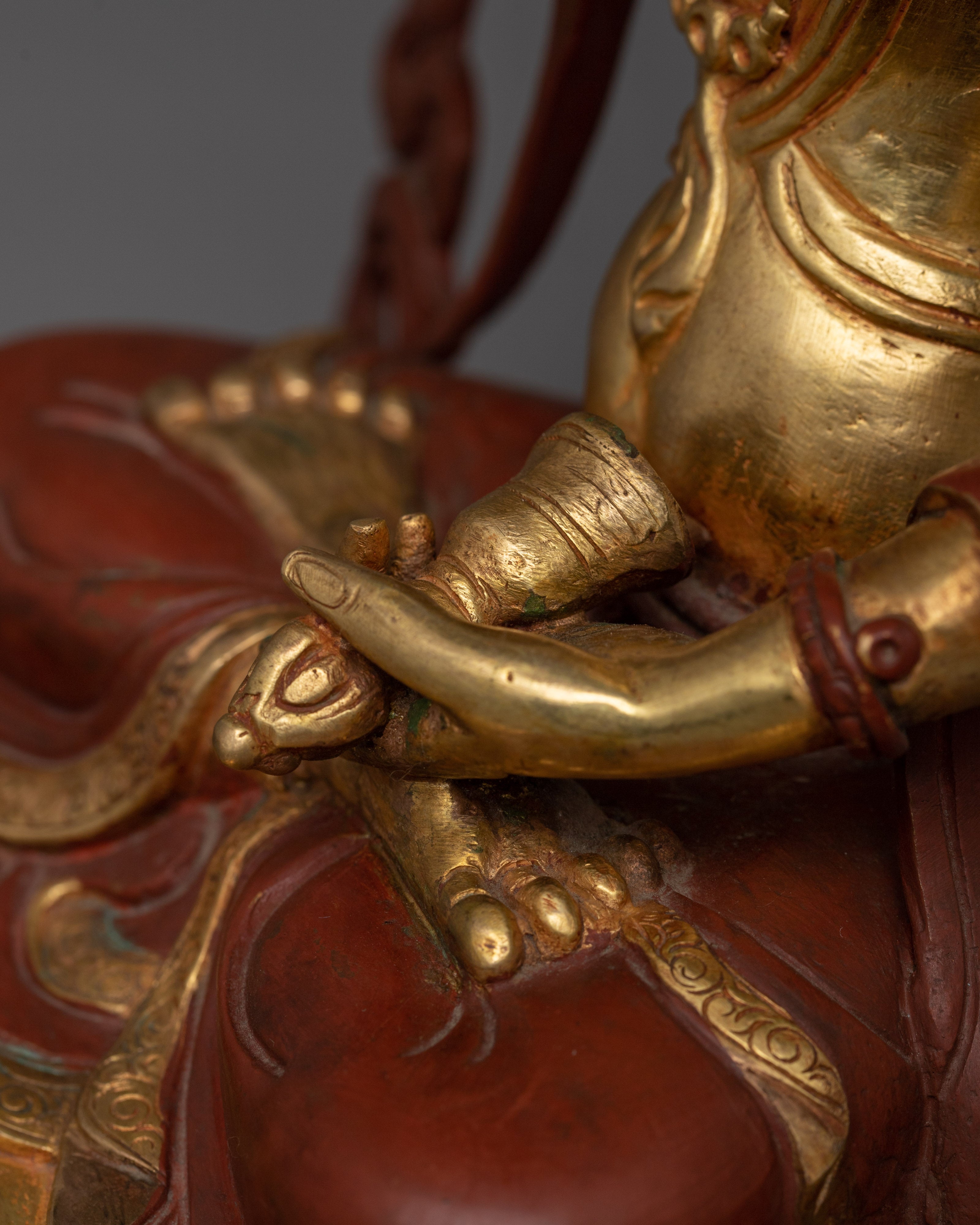 Vajrasattva Deity of Purification Figurine For Dharma Decor | Tibetan Dorje Sempa