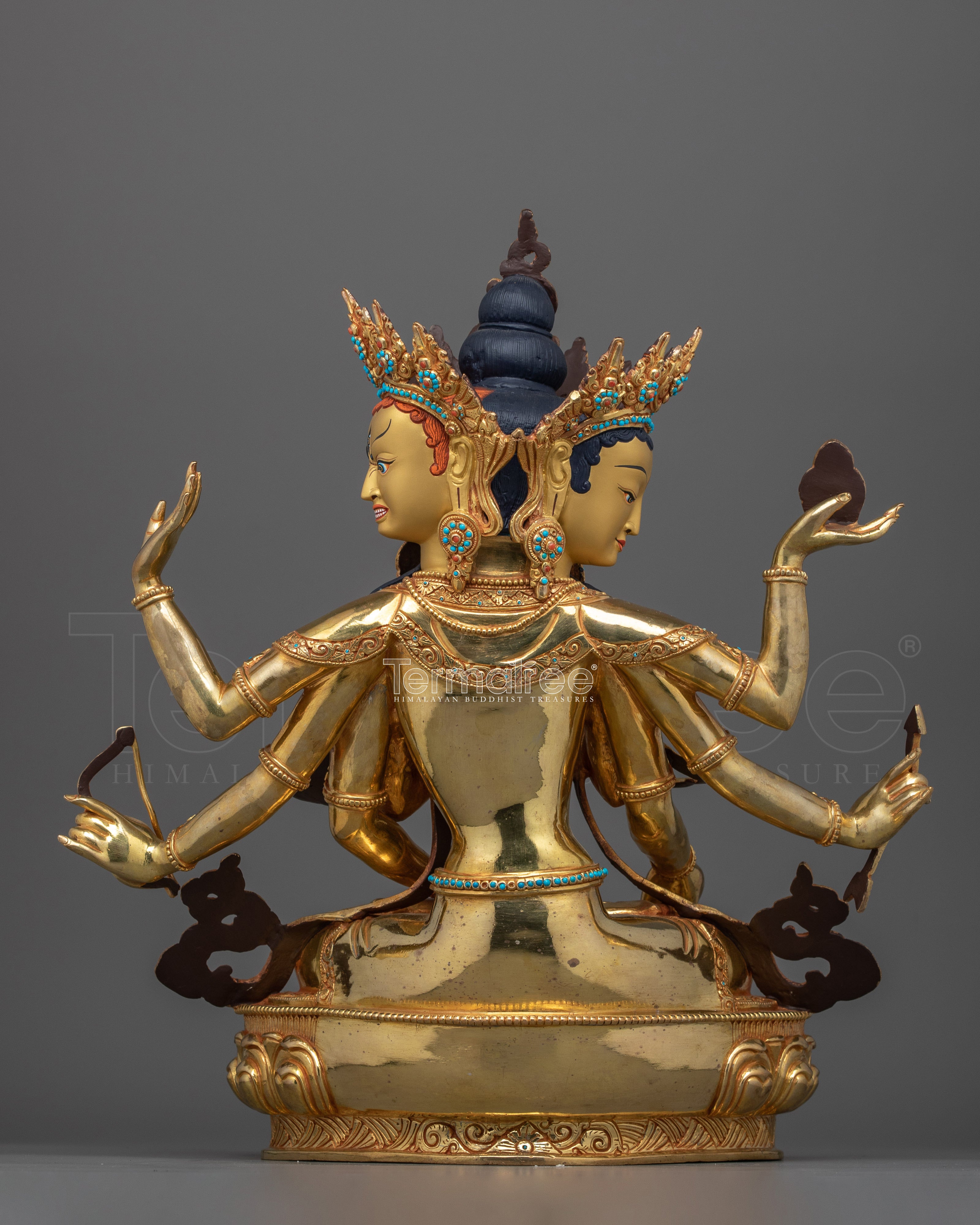 Sacred Buddhist Usnisavijaya Figurine | Symbolizes Longevity & Spiritual Purity