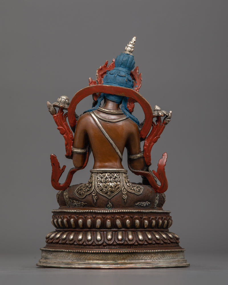 Healing Deity Sitatara (White Tara) Statue | Known For Her Profound Compassion