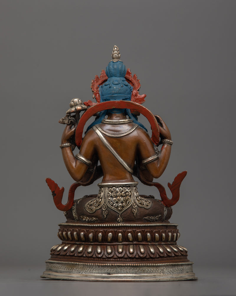 Compassionate Protector Avalokiteshvara Sculpture | Traditional Sculpture of Chenrezig