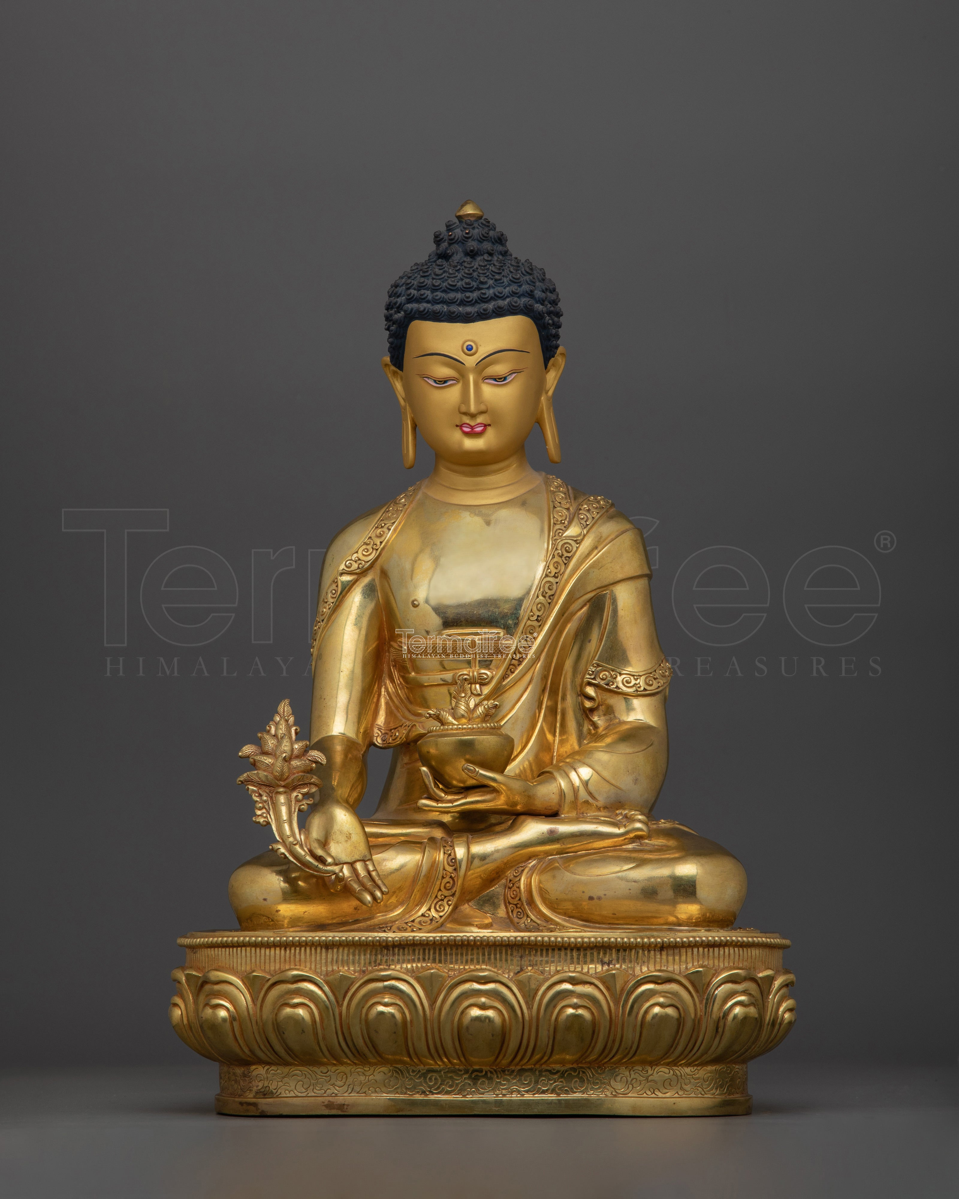 Spiritual Healing Bhaisajyaguru Sculpture (Medicine Buddha) | Purifying Negative Karma and Promoting Longevity