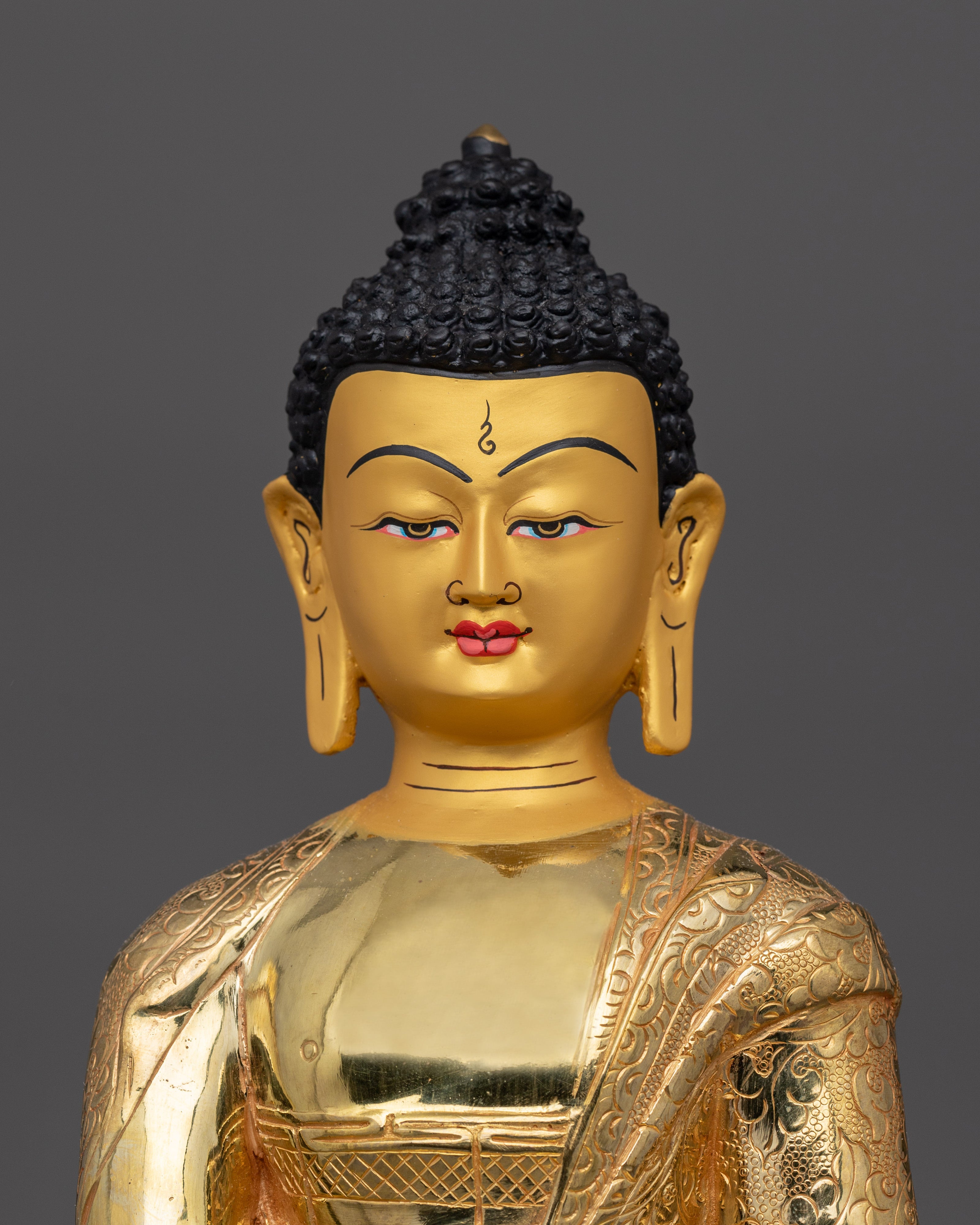 Shakyamuni Buddha Buddhist Shrine Decor | Enlightenment and Peace Statue