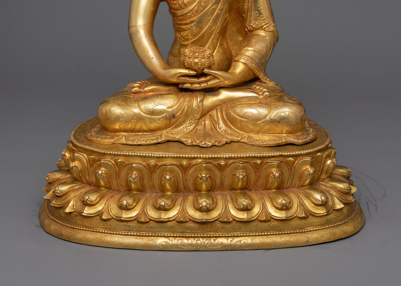 Sacred Pure Land Buddha Amitabha Statue | Lord of Sukhavati Buddha Figure