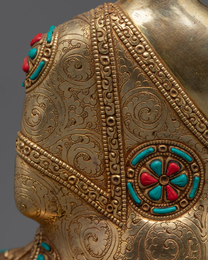 Peaceful Presence of Shakyamuni Buddha Sculpture | Historical Founder of Buddhism