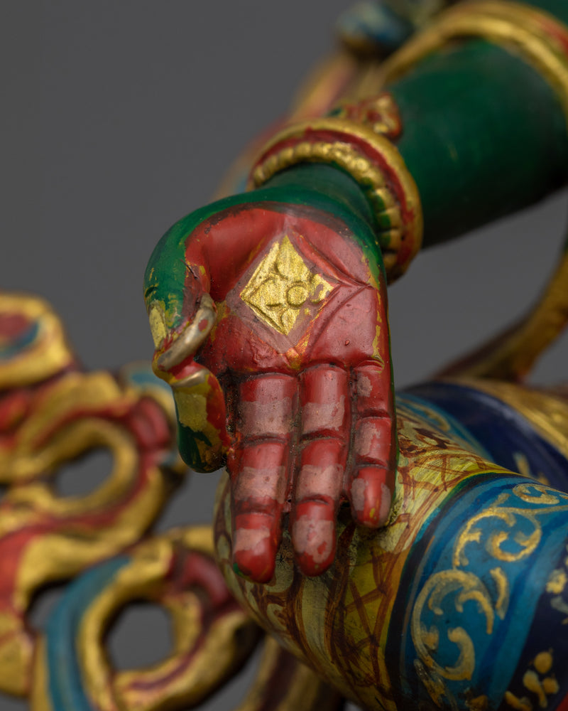 Tibetan Buddhist Green Tara Great Liberator Figurine | Sacred Sculpture for Buddhist Shrines