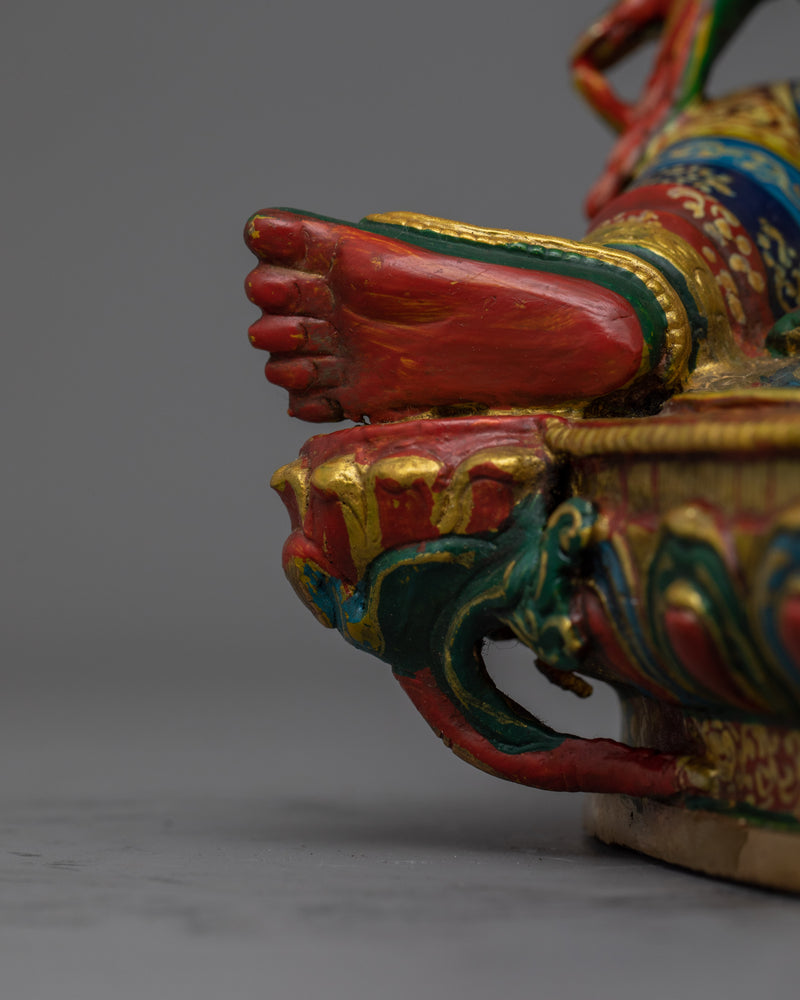 Tibetan Buddhist Green Tara Great Liberator Figurine | Sacred Sculpture for Buddhist Shrines
