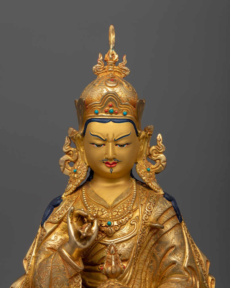 Guru Rinpoche Founder of Tibetan Buddhism Statue | Guru Padmasambhava Tibetan Tantric Master