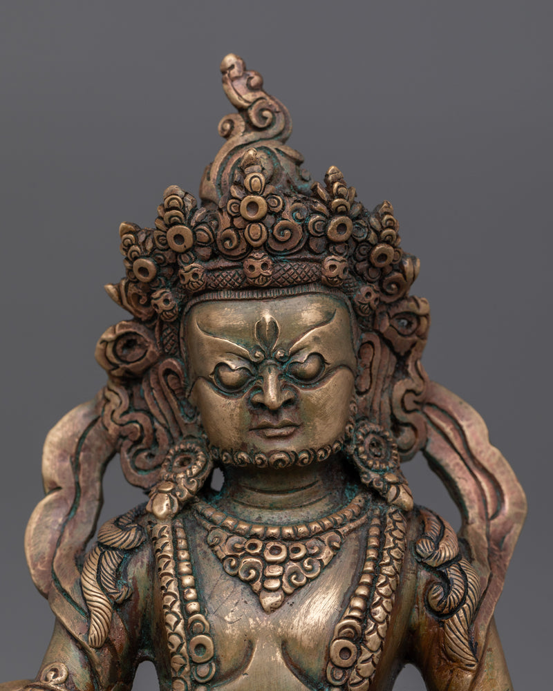 Tibetan Wealth God Dzambhala Sculpture | Buddha of abundance