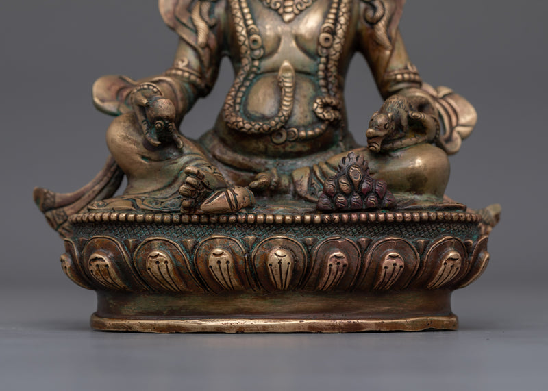 Tibetan Wealth God Dzambhala Sculpture | Buddha of abundance