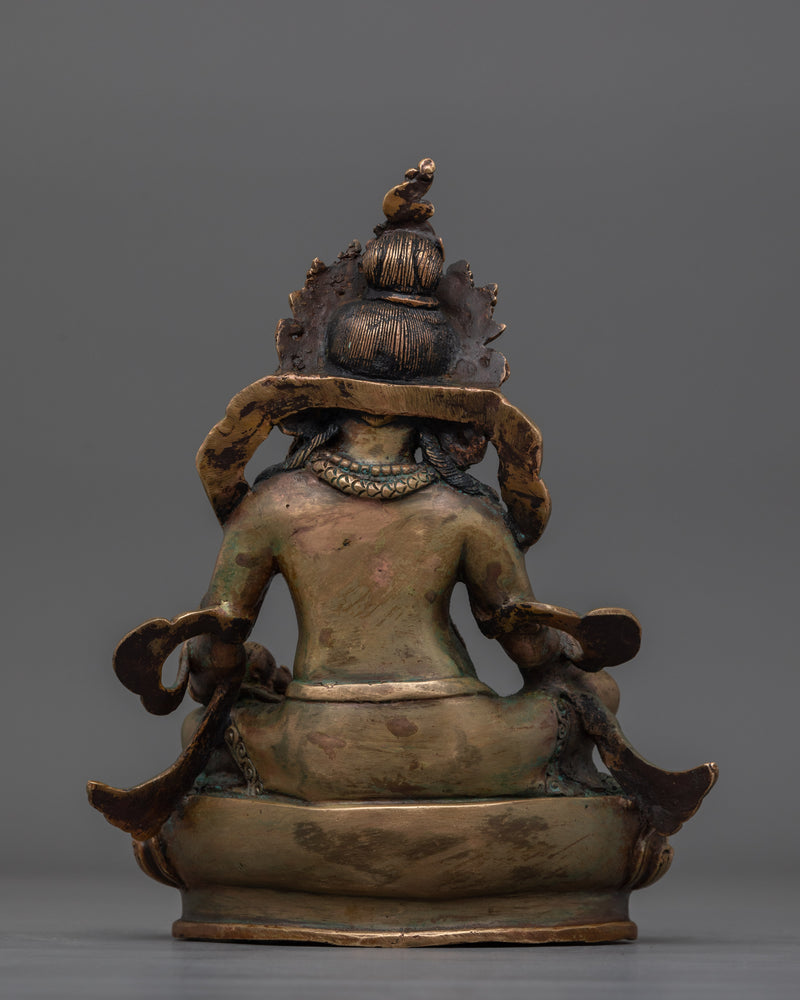Tibetan Wealth God Dzambhala Sculpture | Buddha of abundance