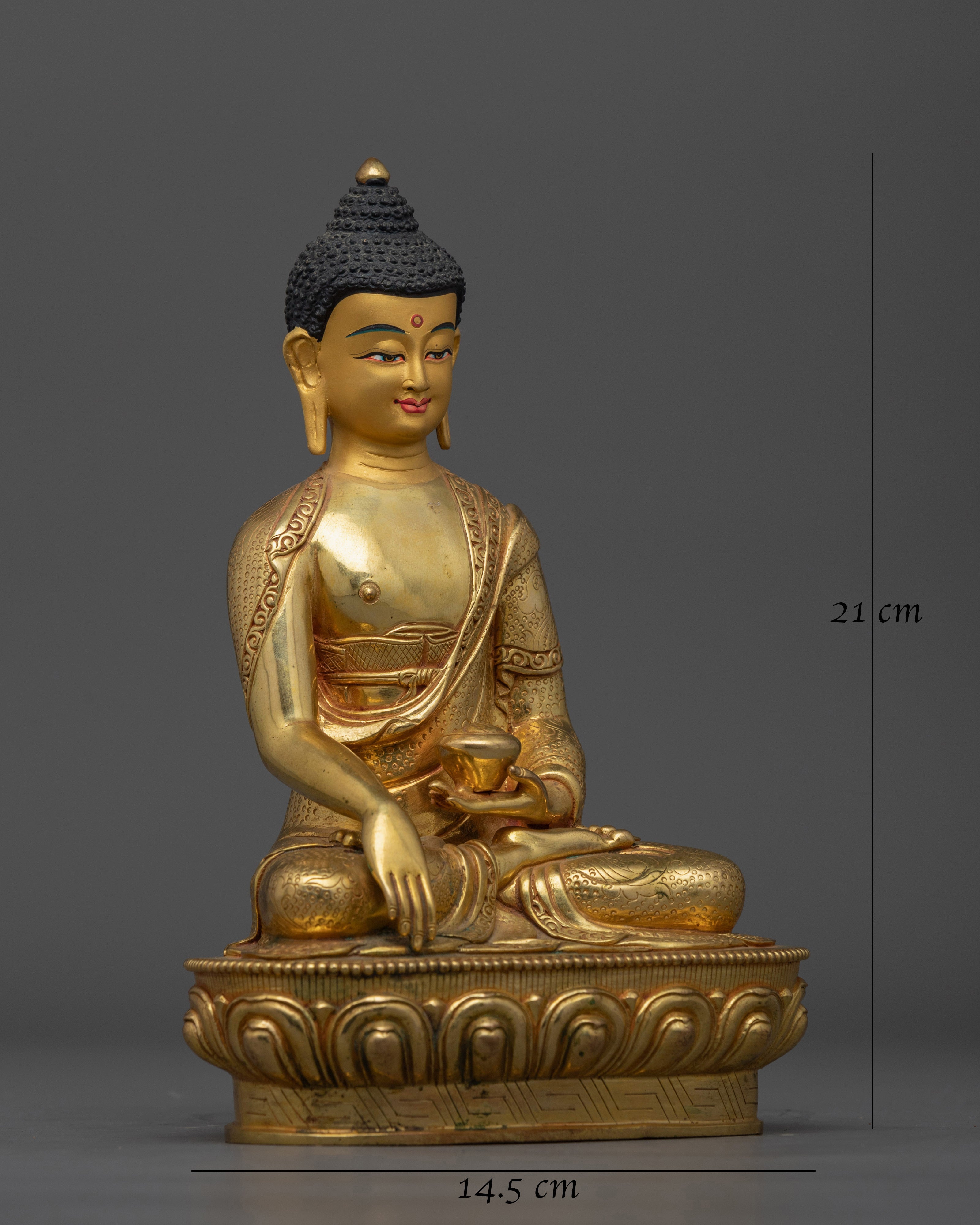 Enlightened Buddhist Meditation Shakyamuni Buddha Figurine | The Histo