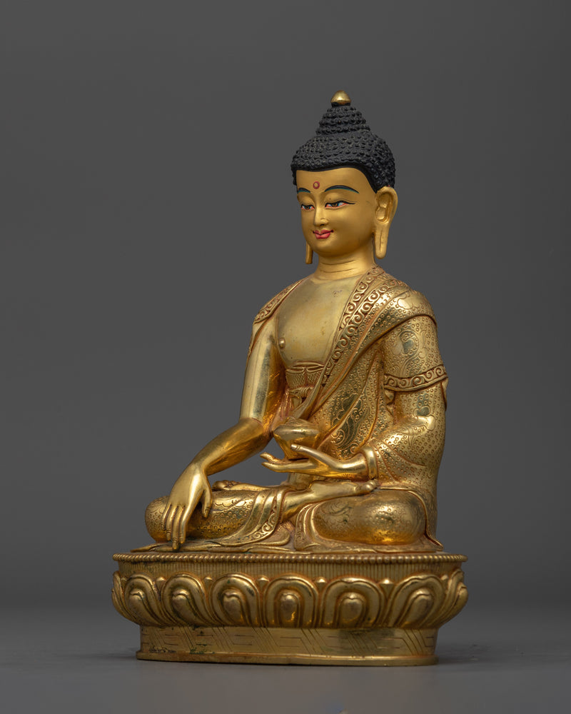 Enlightened Buddhist Meditation Shakyamuni Buddha Figurine | The Historical Founder of Buddhism