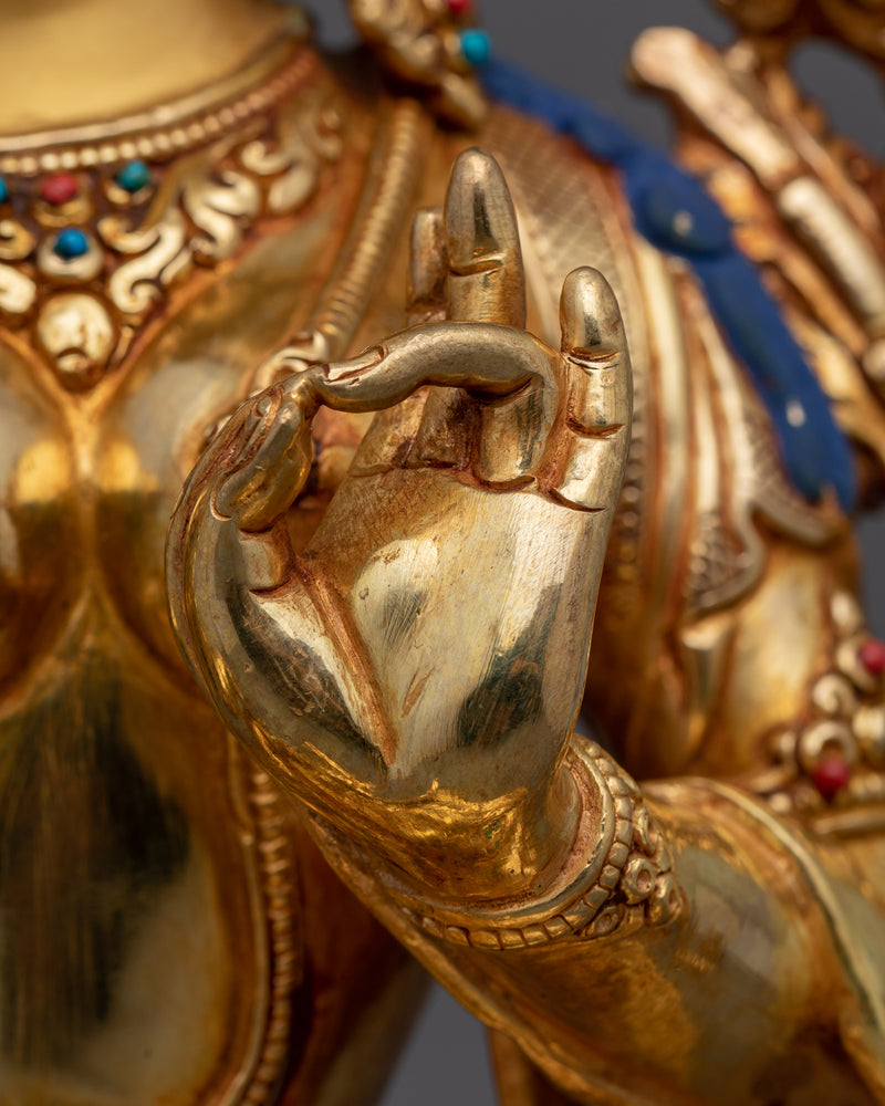 Green Tara Sculpture of Female Buddha | Sacred Symbol of Compassion and  Protection