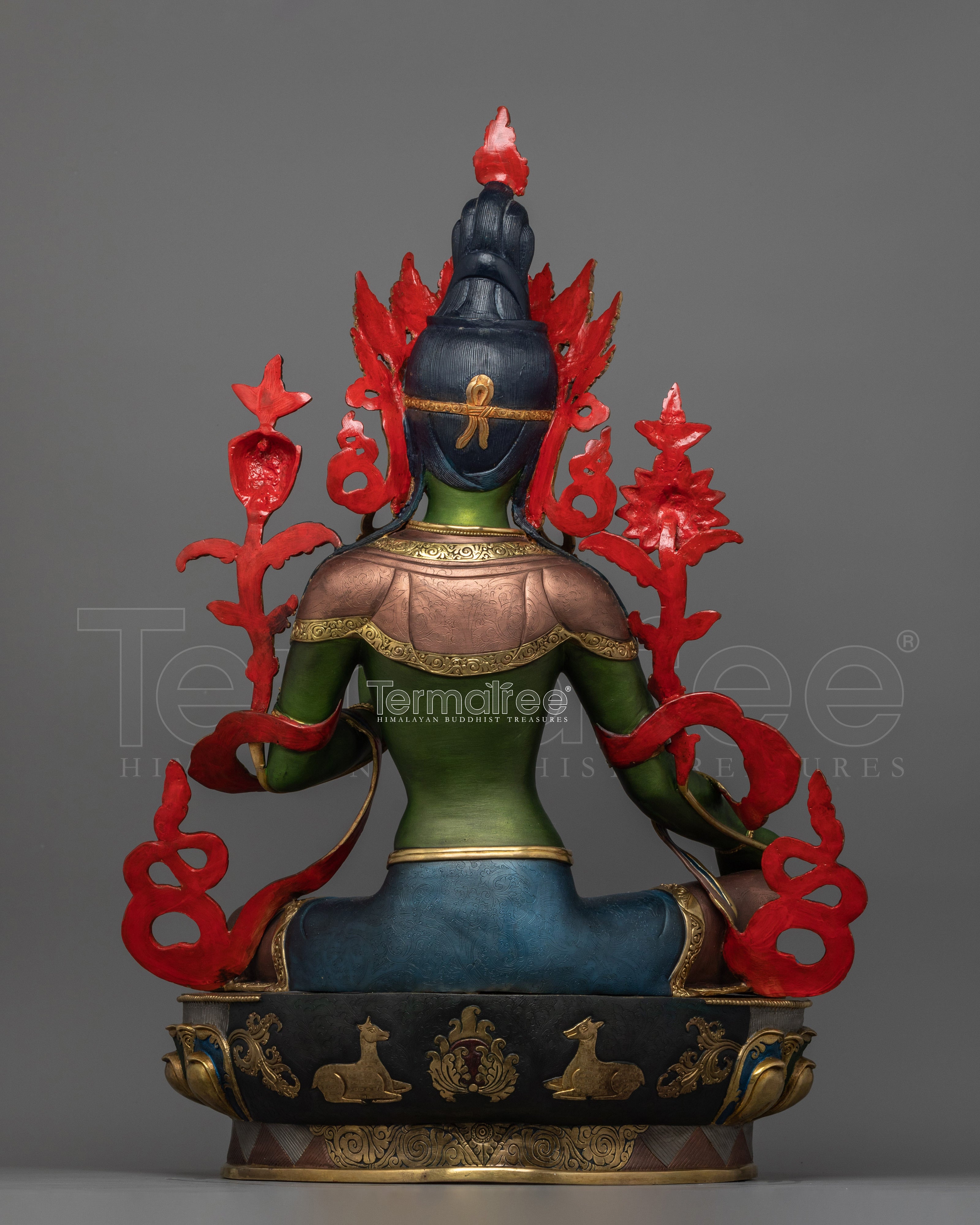 Healing Buddhist Deity Green Tara Figurine | The Compassionate Protector