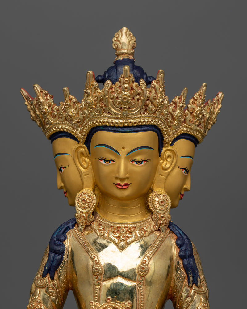 Primordial Buddha Vairocana Figurine | Handcrafted for Meditation and Enlightenment