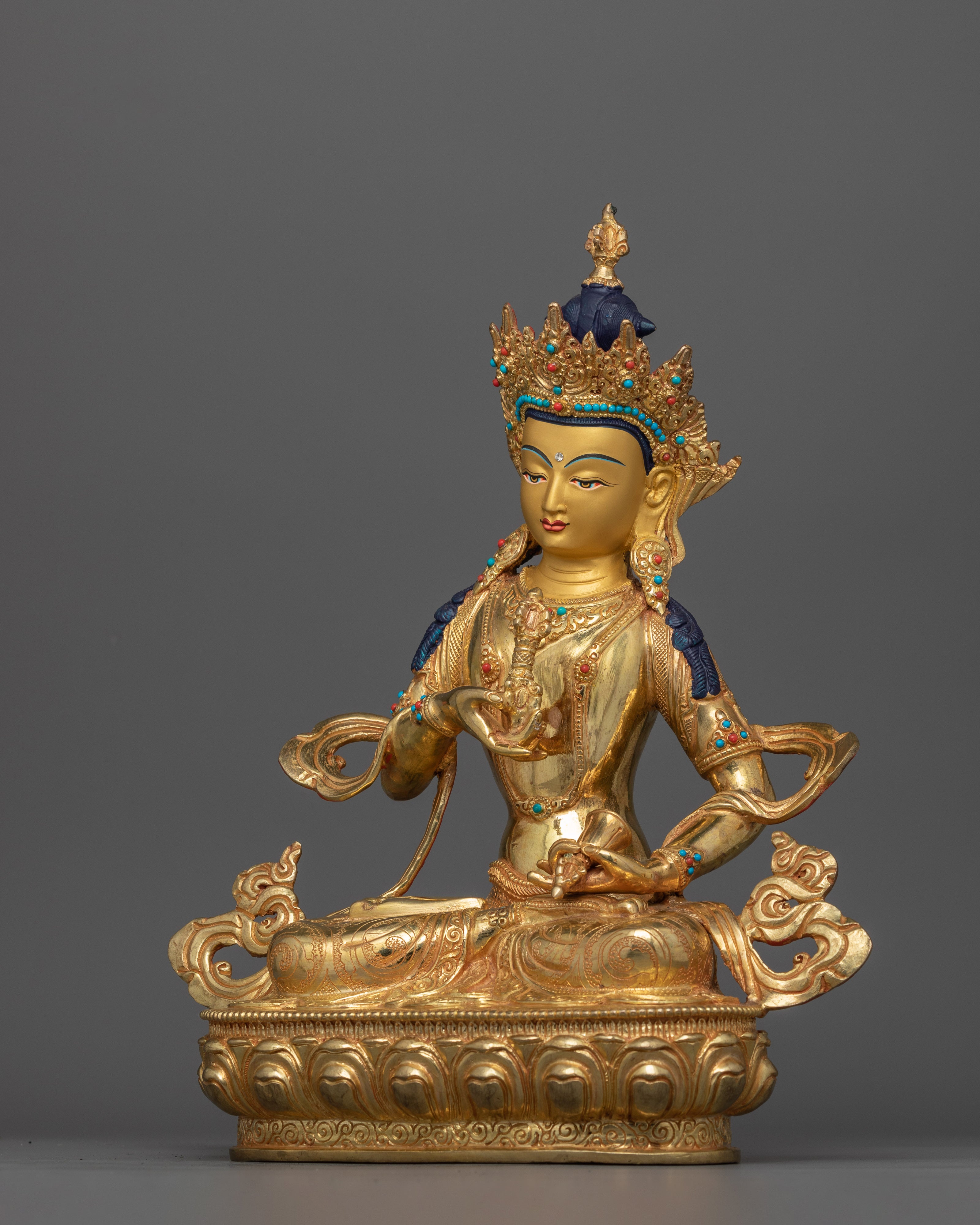 Tibetan Dorje Sempa Sculpture Deity of Purification | Sacred Buddhist Shrine Decor