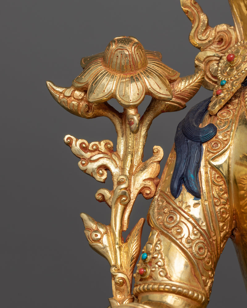 Green Tara the Swift Savior Sculpture | Spiritual Decor for Meditation and Buddhist Shrine