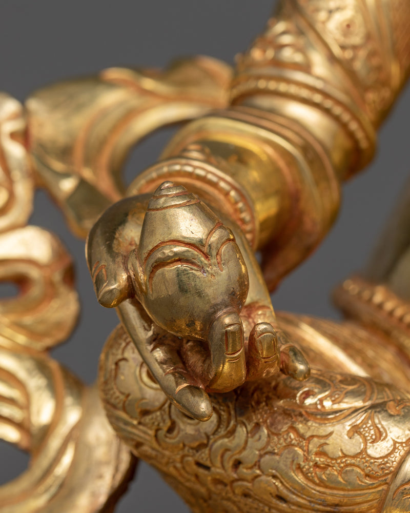 Dzambhala Kubera Wealth Deity Statue | Icon for Material and Spiritual Abundance