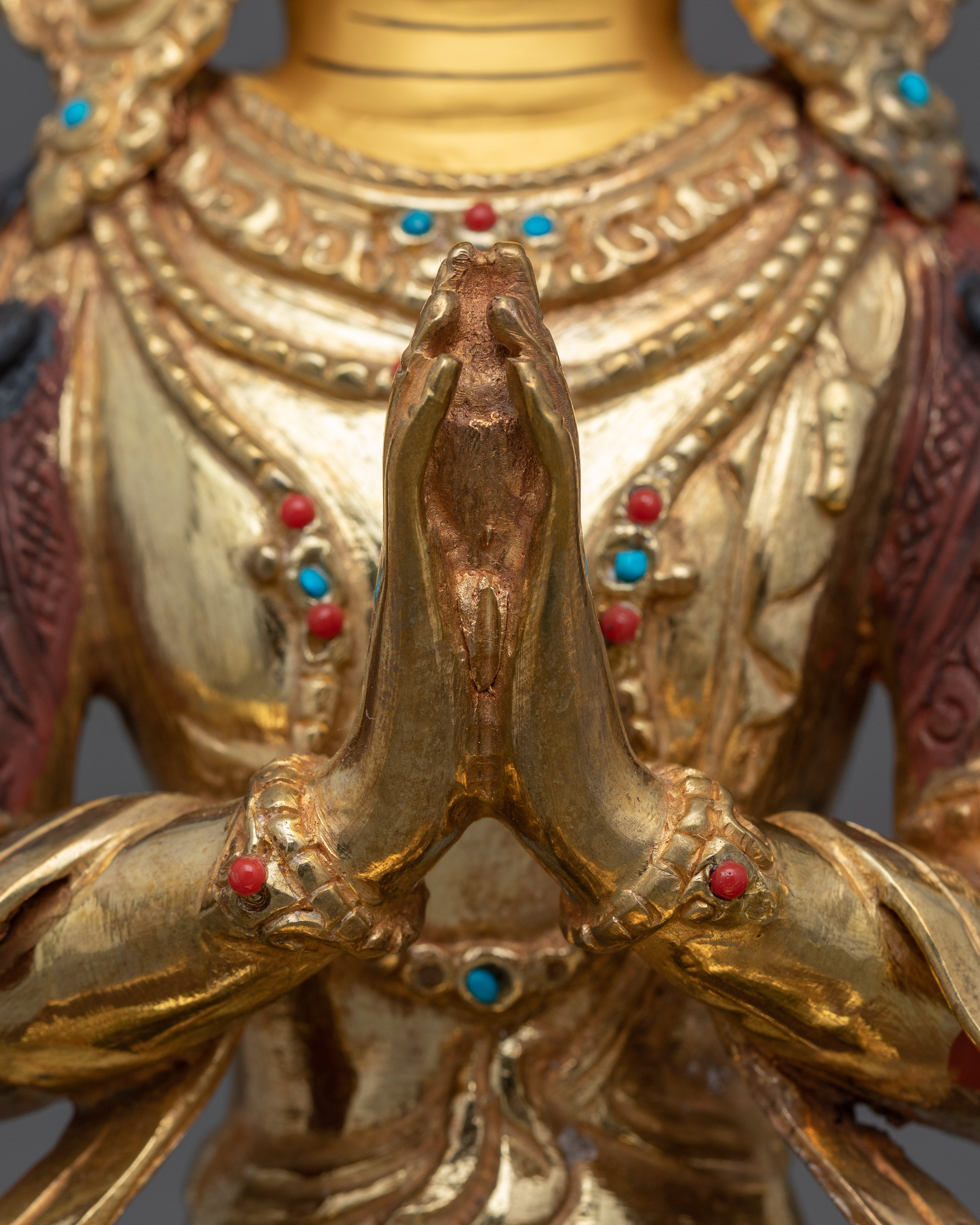 Tibetan Chenrezig Compassion Buddha Sculpture | Compassion and Mercy Buddhism Deity Idol