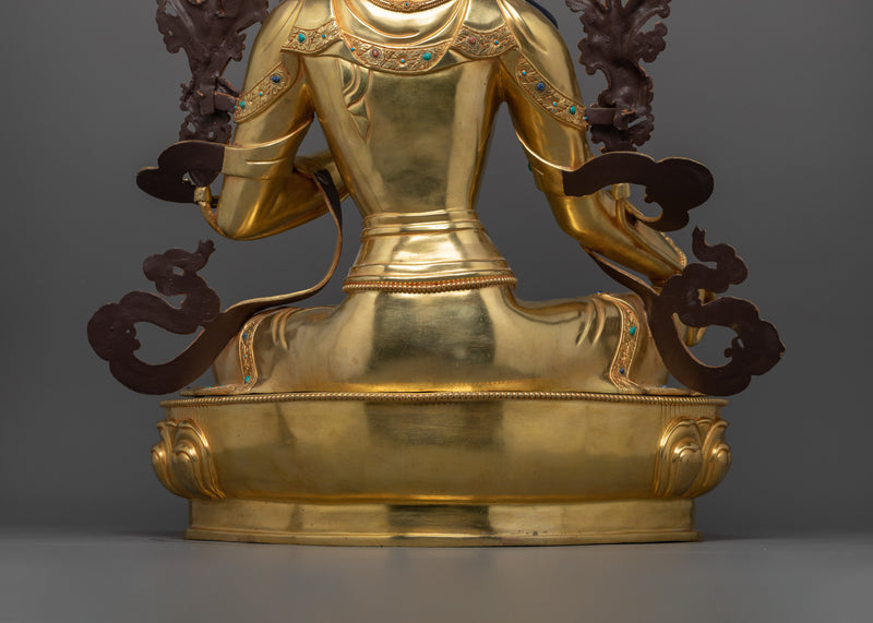 Divine Feminine Goddess Green Tara Sculpture | Enlightened Saviouress Deity