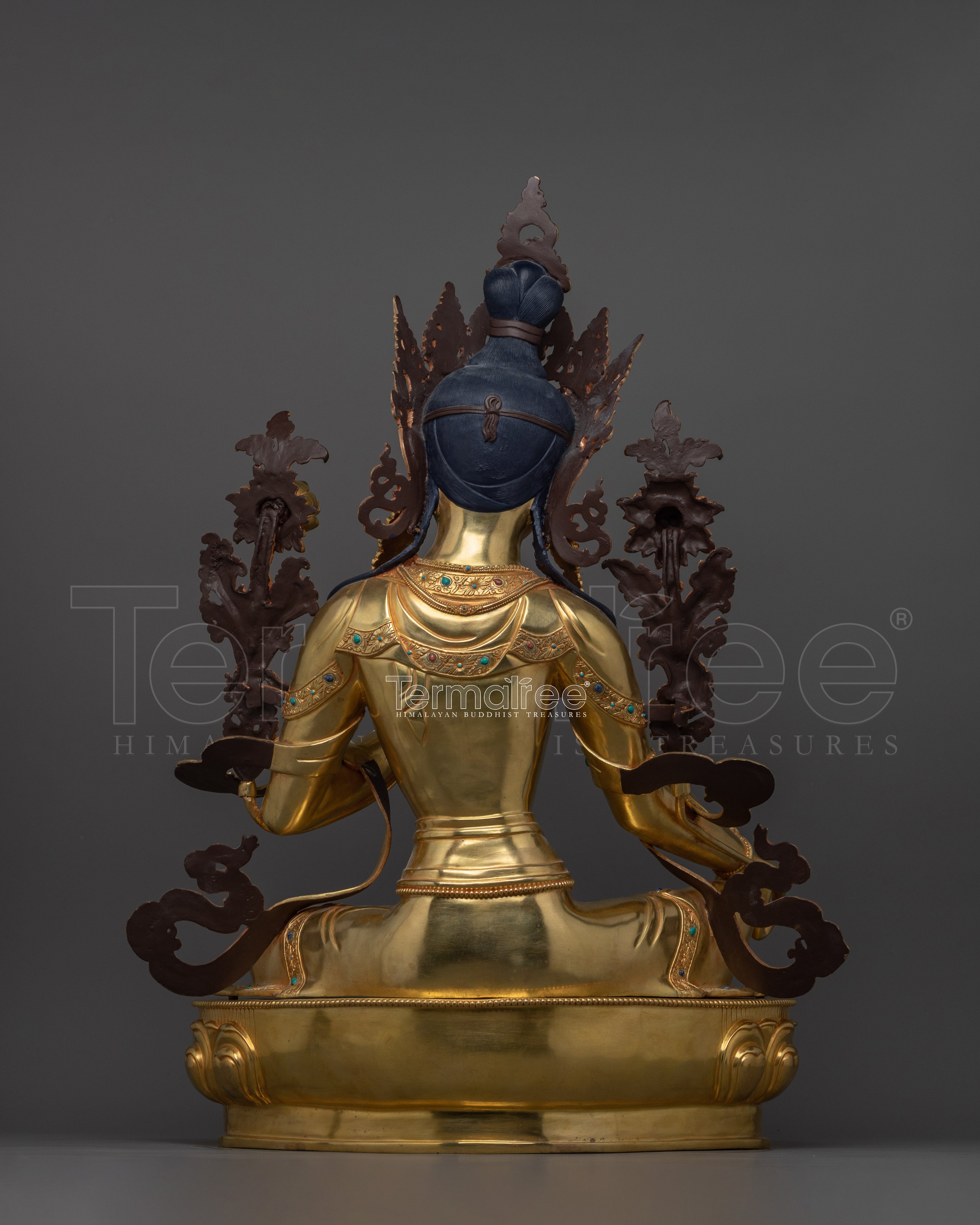 Divine Feminine Goddess Green Tara Sculpture | Enlightened Saviouress Deity