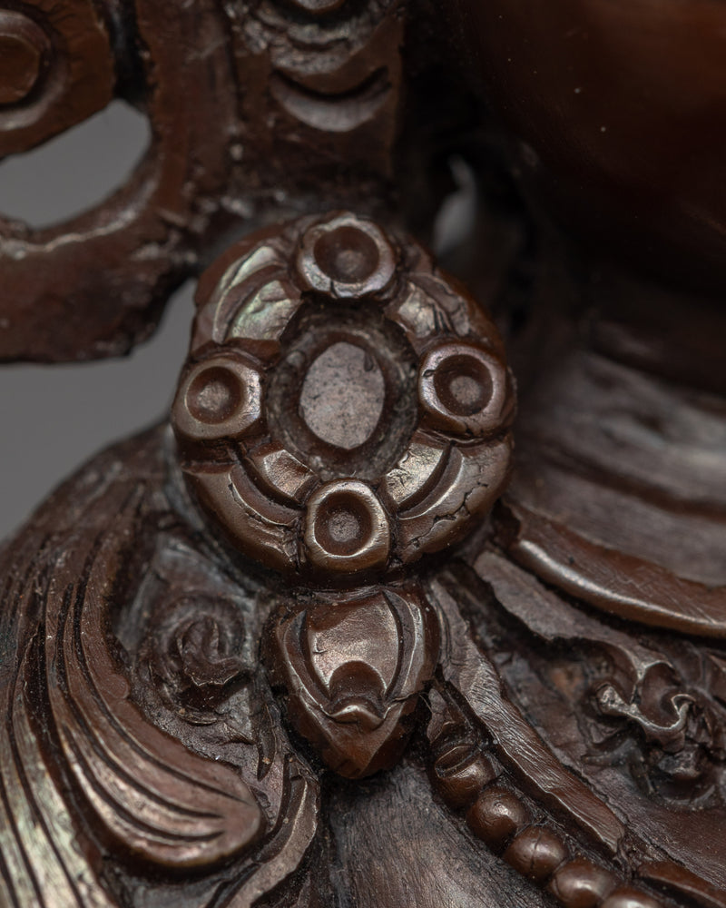 Arya Green Tara Buddhist Female Deity Sculpture | Divine Feminine Energy and Compassion