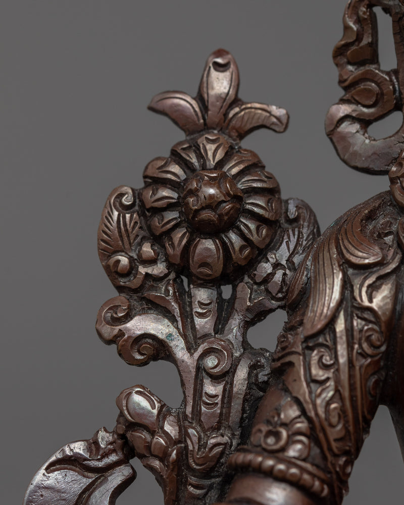 Arya Green Tara Buddhist Female Deity Sculpture | Divine Feminine Energy and Compassion