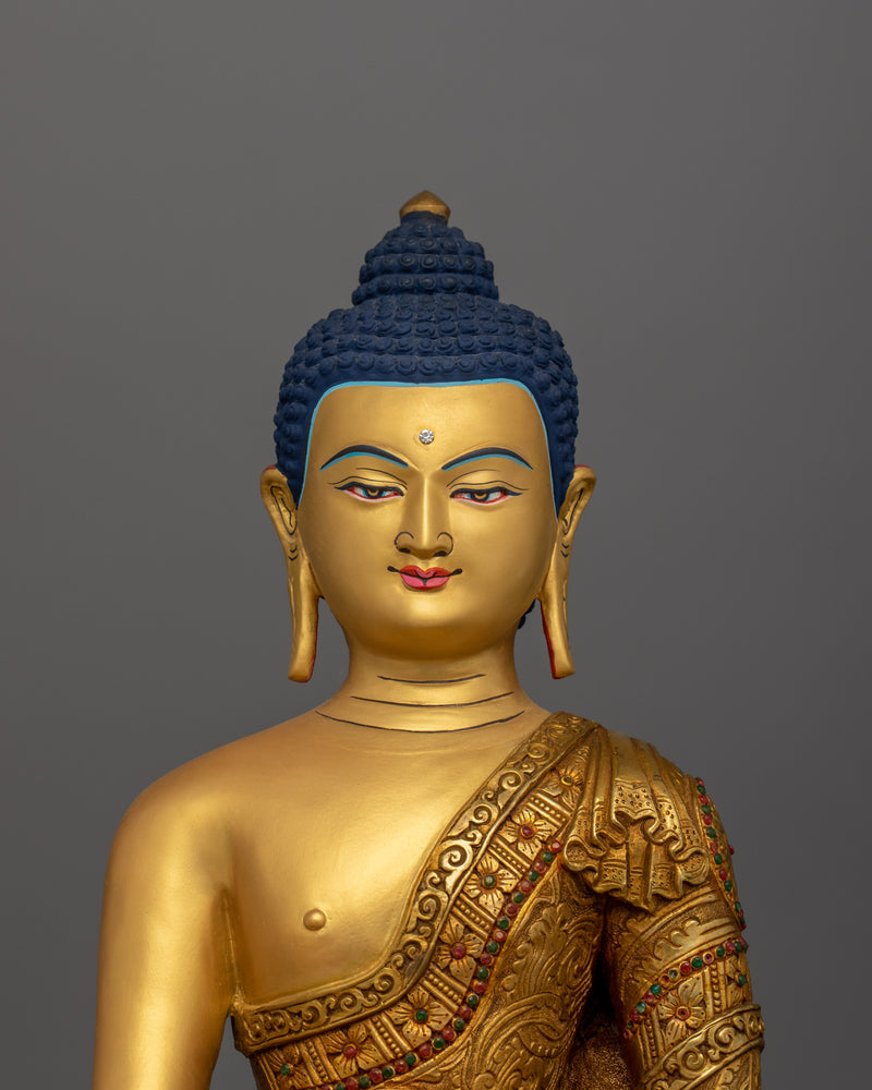Lord Shakyamuni Buddha "Founder of Buddhism" Statue | Handmade Buddhist Altar Decor