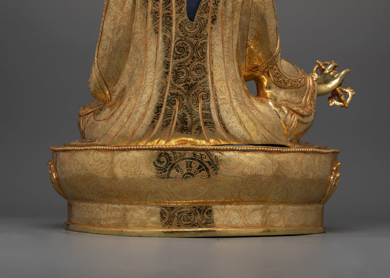 Tibetan Lotus Master Guru Rinpoche Figurine | Enlightened Buddha for Shrine