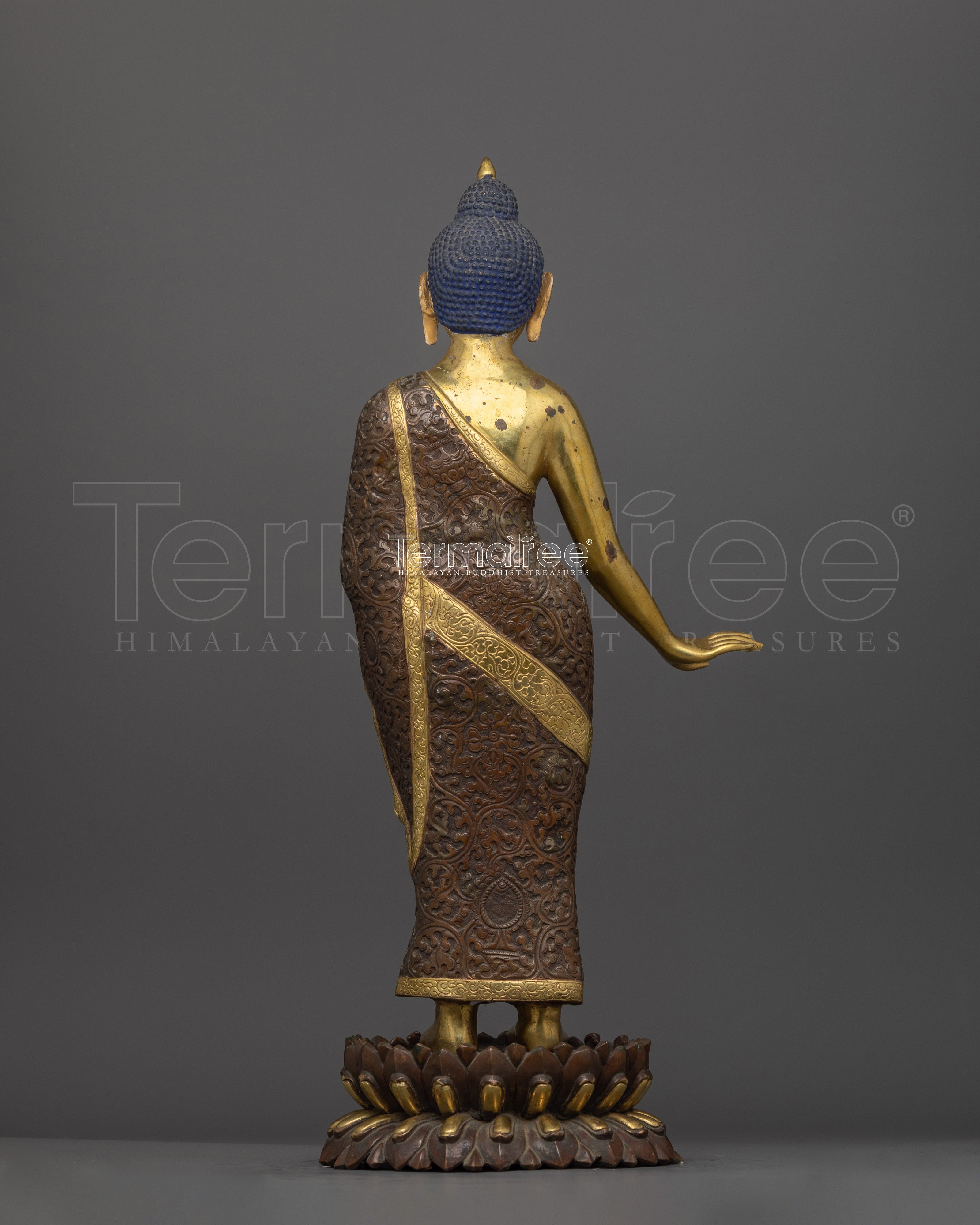 Antique Religious Shakyamuni Buddha for Shrine | Masterpiece of Enlightenment