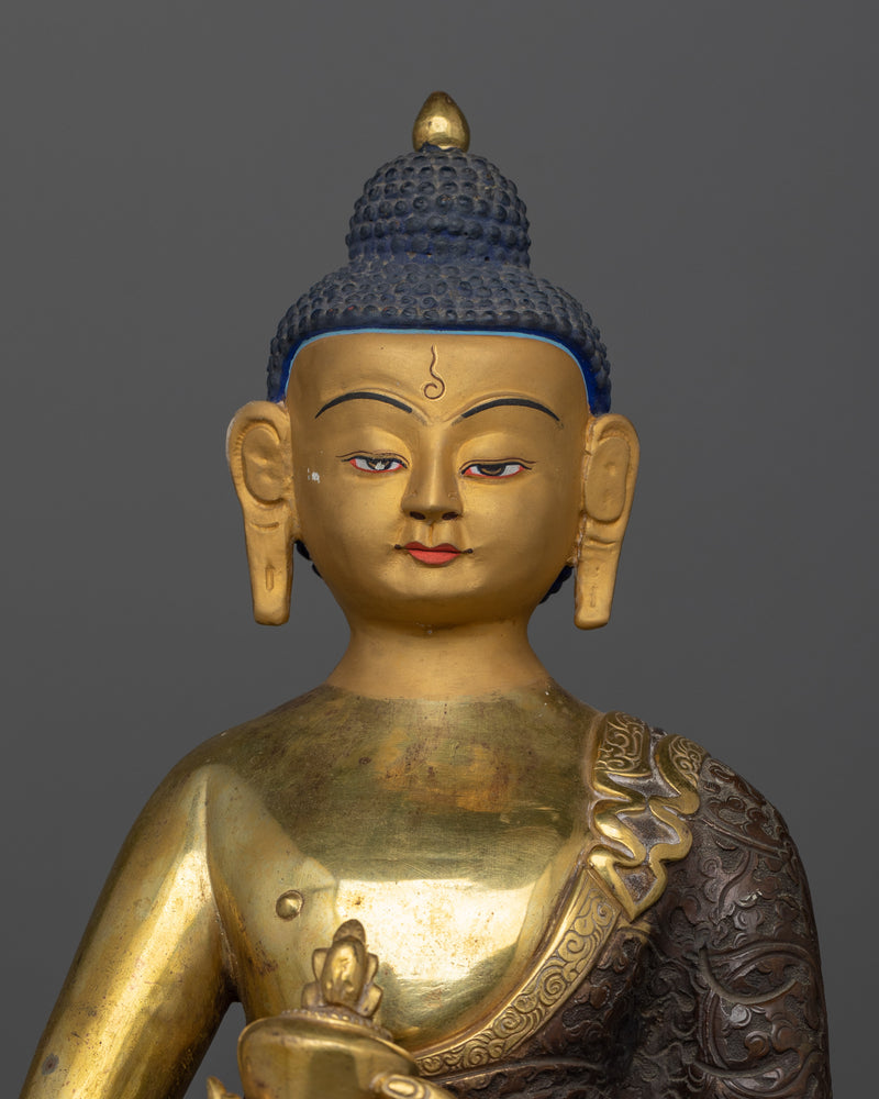 Spiritual Bhaisajyaguru Statue (Medicine Buddha) | Revered For His Healing Abilities