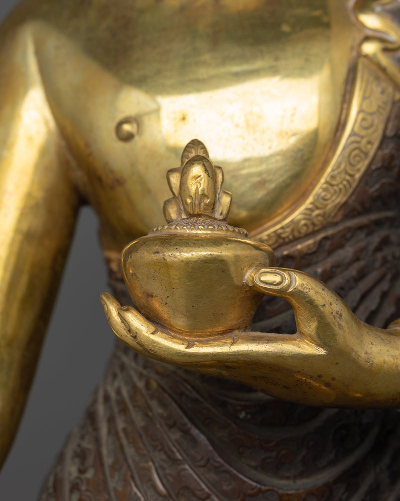 Spiritual Bhaisajyaguru Statue (Medicine Buddha) | Revered For His Healing Abilities