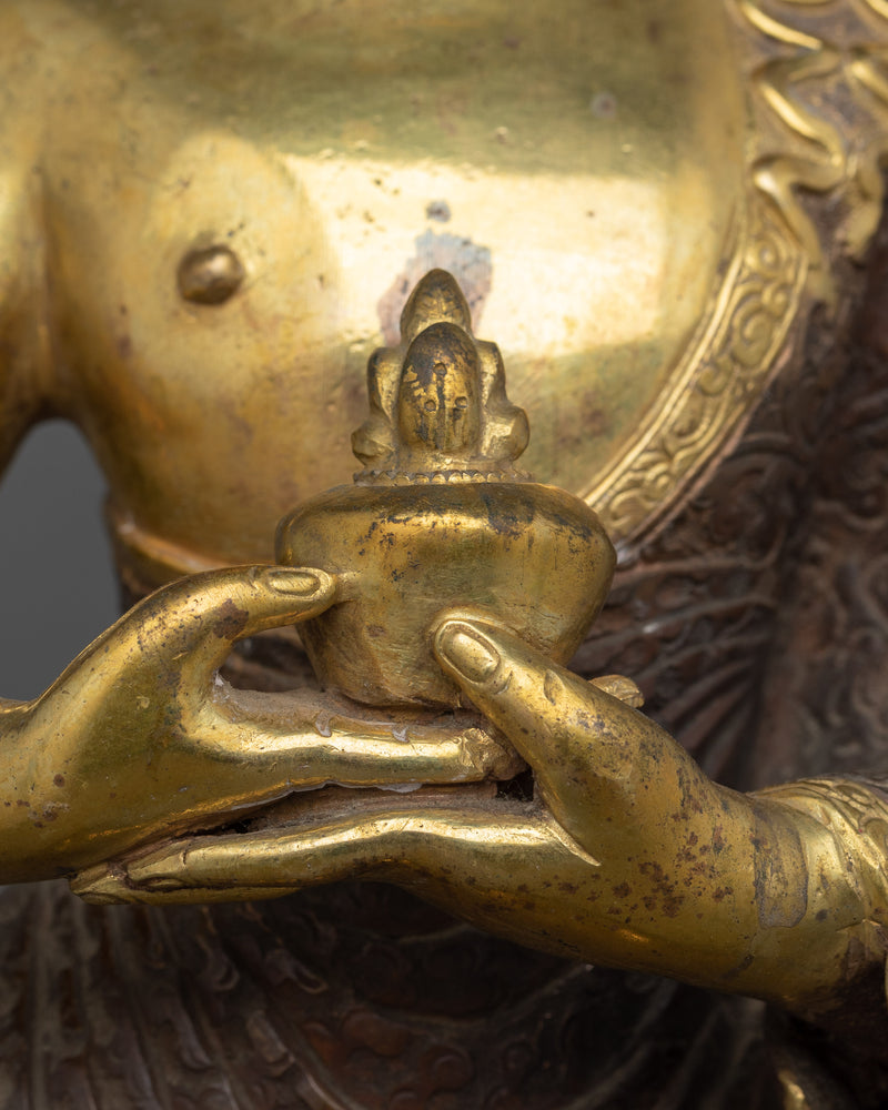 Bodhisattva Amitabha Buddha Statue | Handmade Himalayan Crafted Artwork