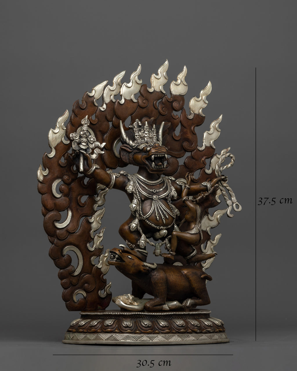 Wrathful Deity Dharmaraja Yama Statue | Embodiment of Compassion