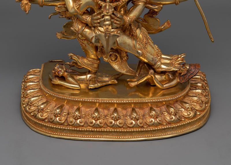 Tibetan Phurba Deity Vajrakilaya Statue | Symbolizing the Unity of Wisdom