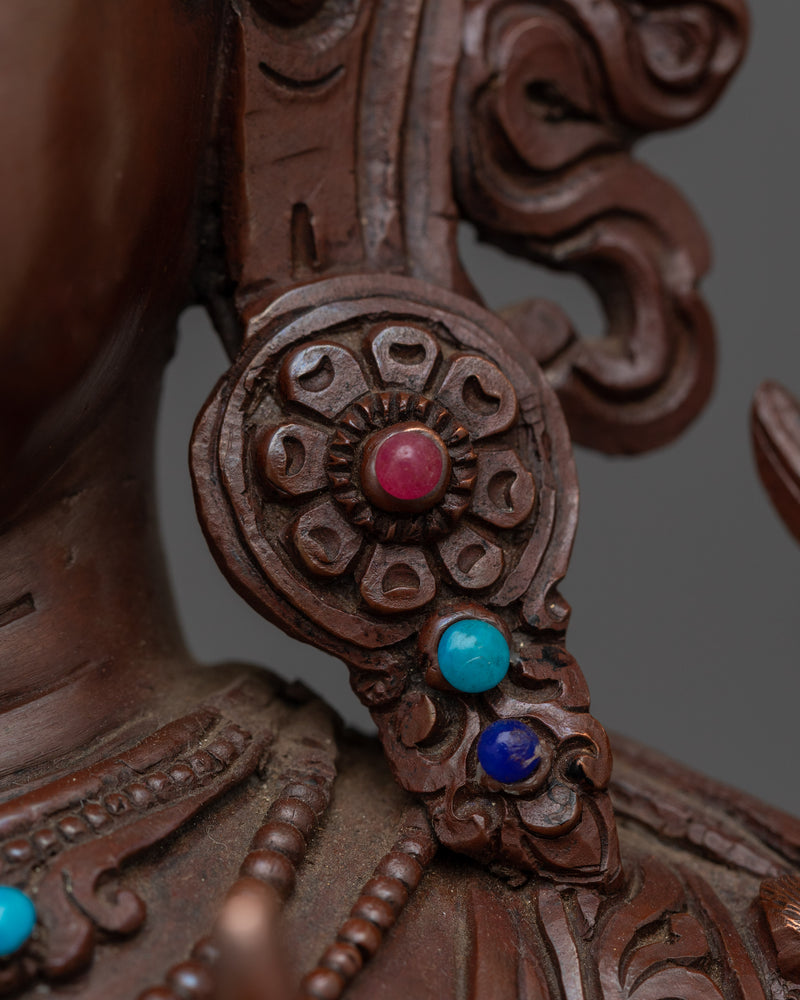 Goddess Shyamatara Statue (Green Tara) | Sacred Sculpture for Buddhist Shrines