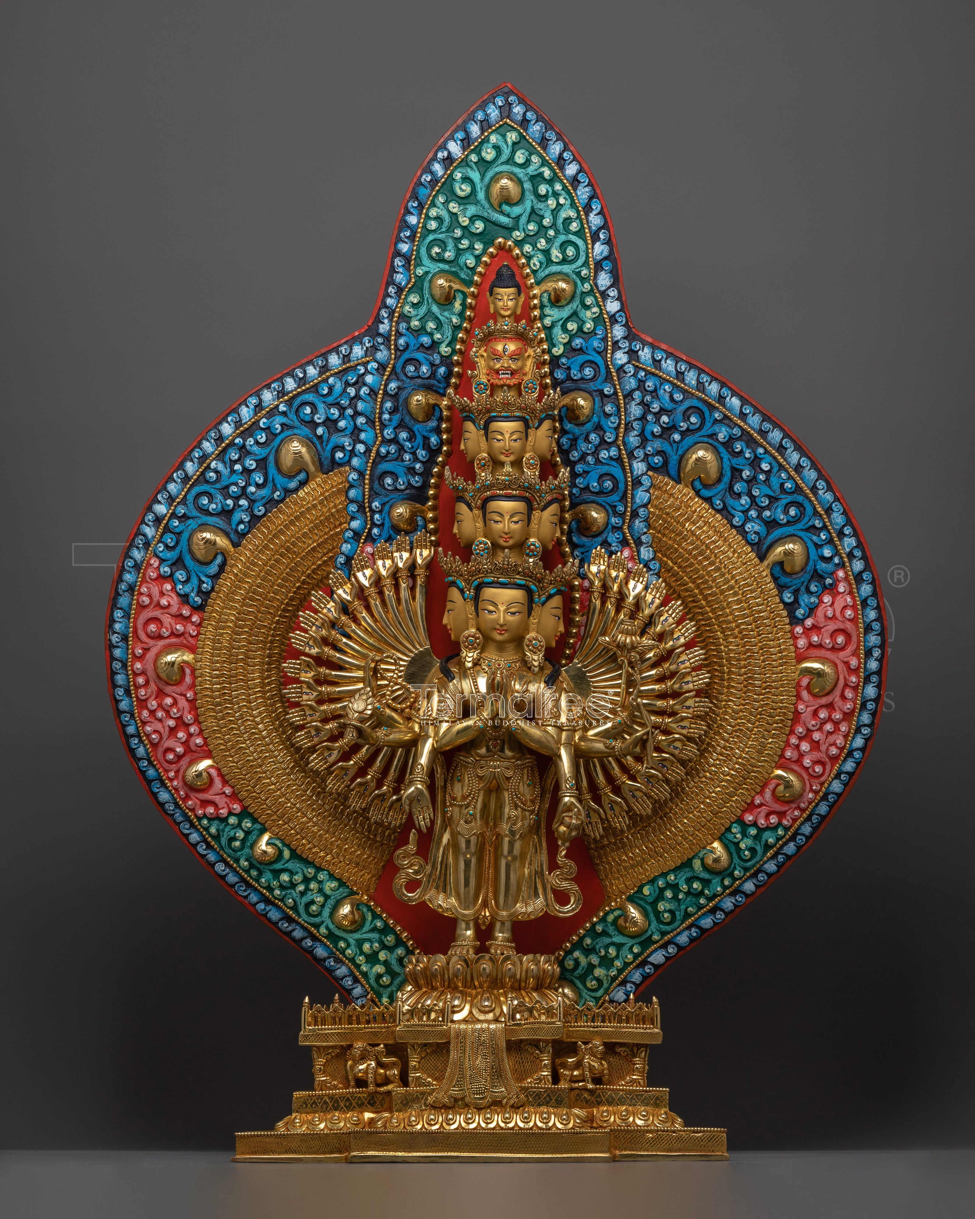 1000 Armed Avalokiteshvara Figurine for Shrine | Compassion Deity Statue