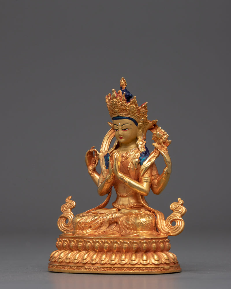 Bodhisattva Buddhist Deity Chenresig Statue | Cultivation of Compassion