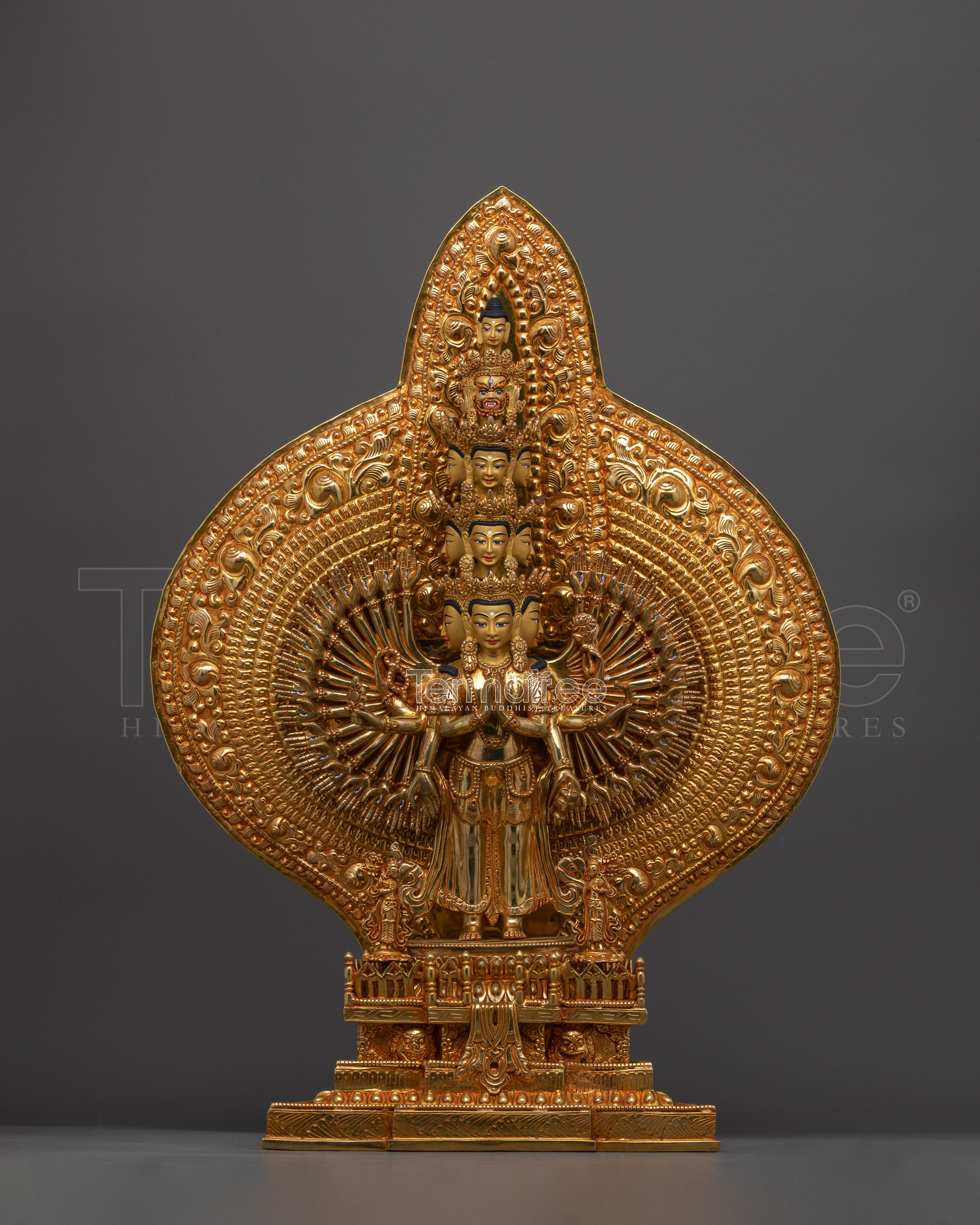 1000 Armed Chenrezig Compassionate Buddha Statue | Handmade in Nepal