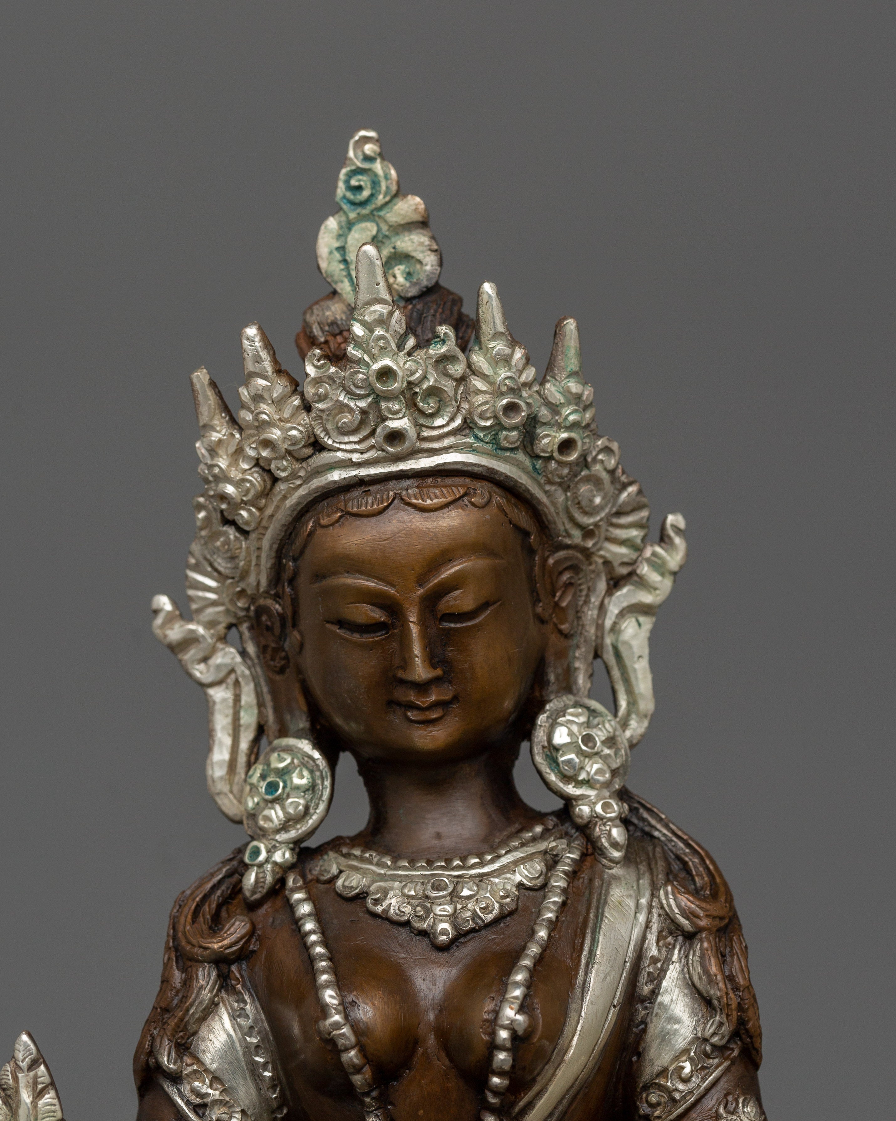 Handmade Statue of Ksitigarbha  | The Bodhisattva of Infinite Compassion