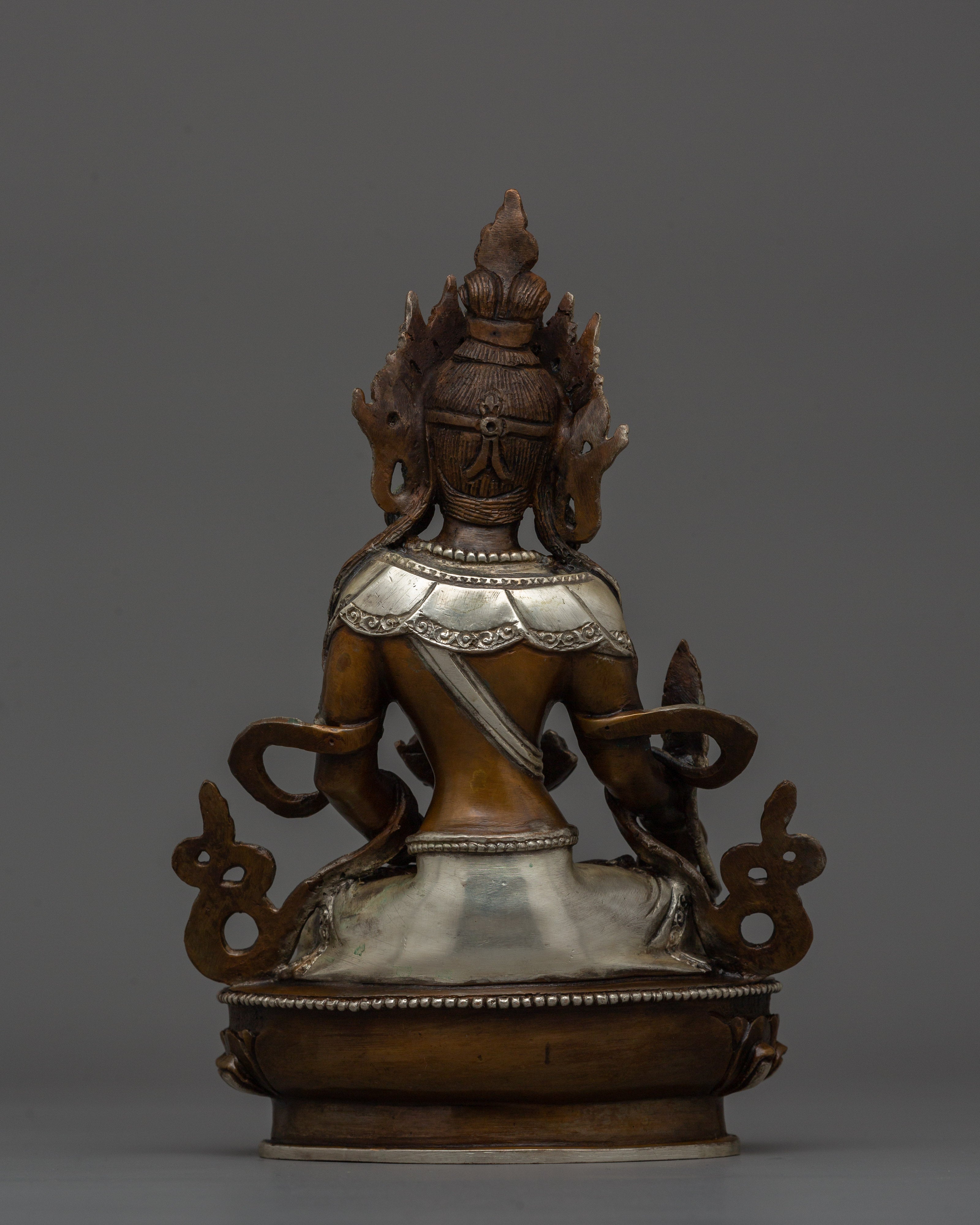 Handmade Statue of Ksitigarbha  | The Bodhisattva of Infinite Compassion