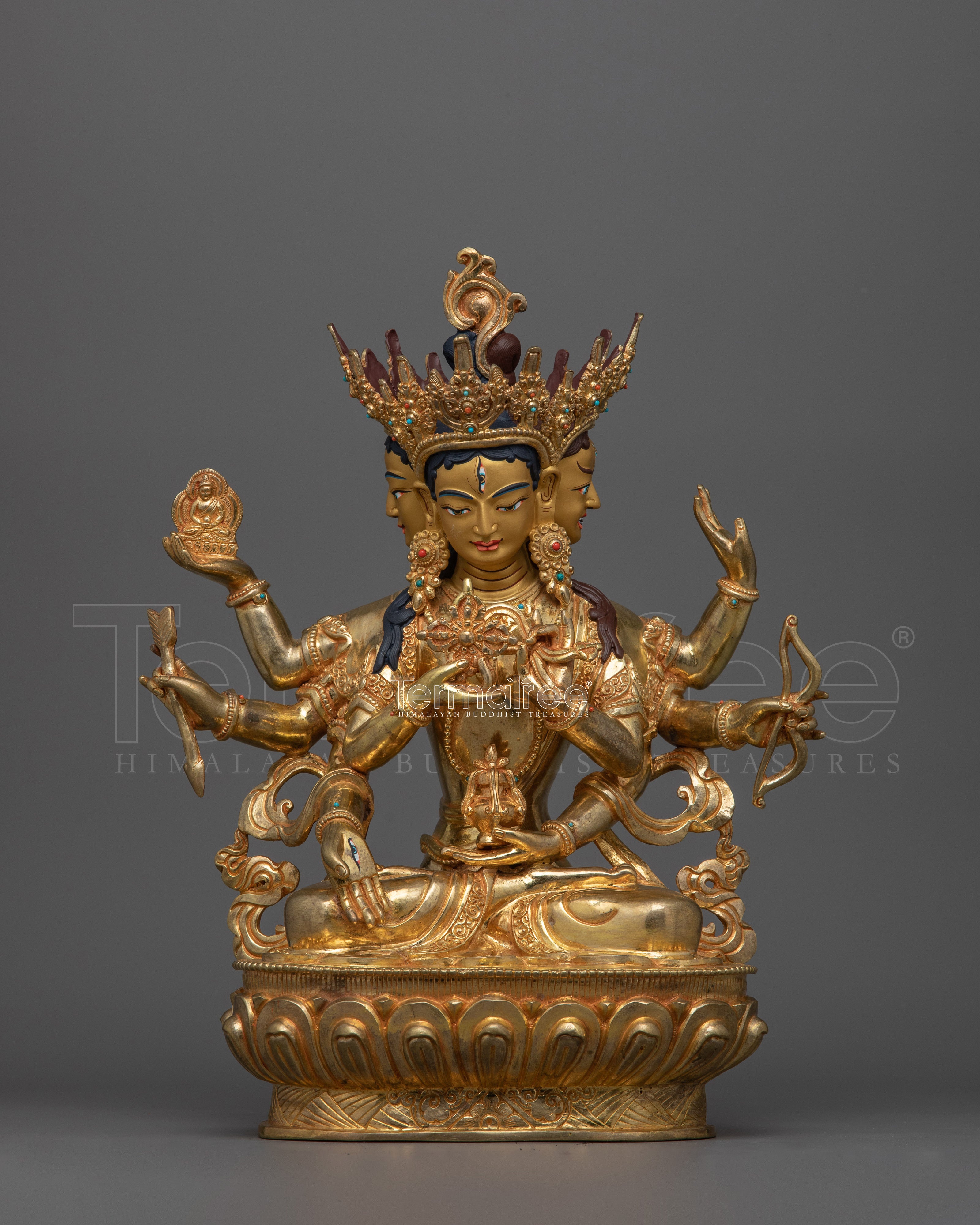 Tibetan Buddhist Deity Namgyalma Statue | Symbolizes Longevity and Spiritual Purity