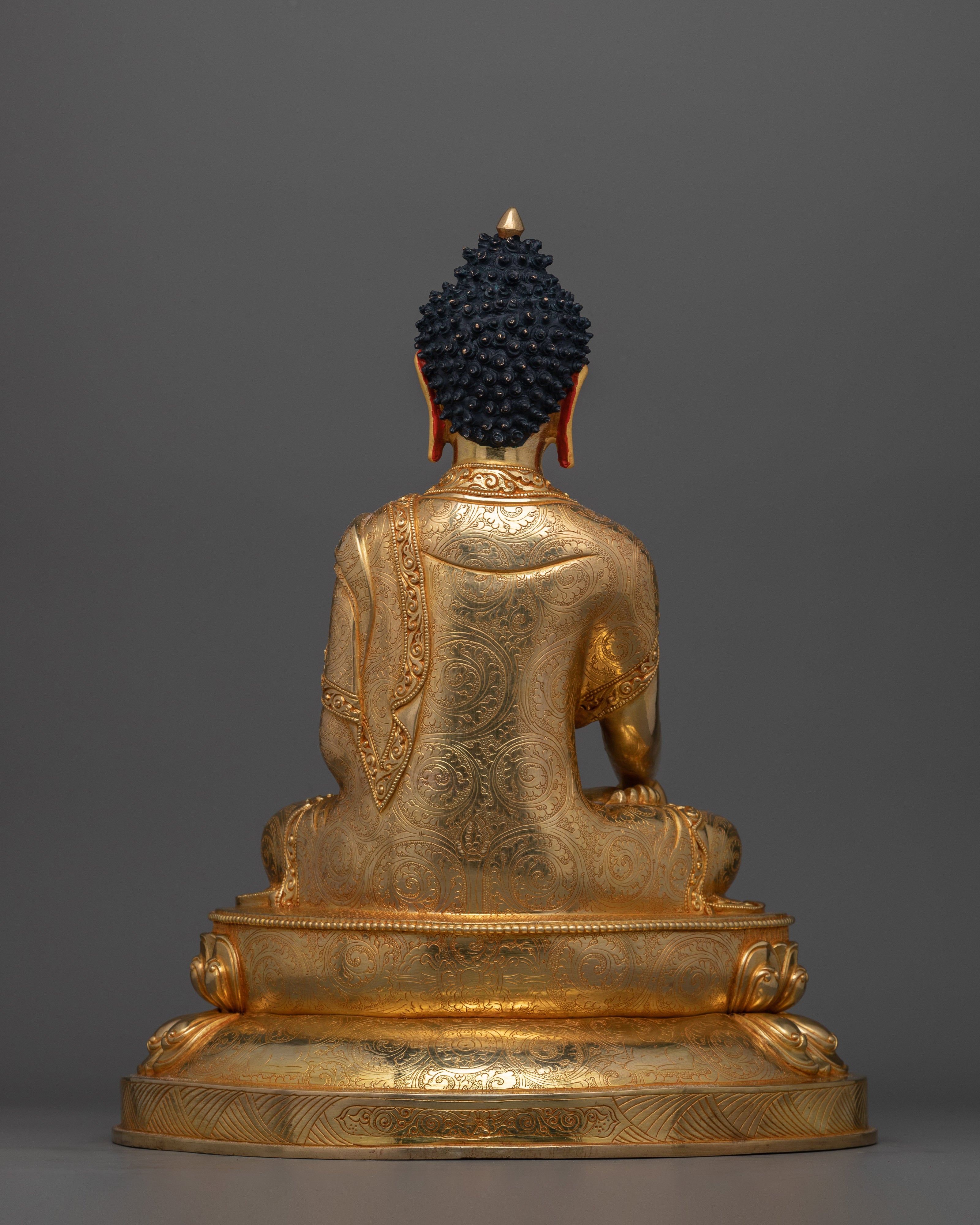 Tibetan Buddha Shakyamuni Gold Statue | Founder of Buddhism "The Enlightened Being"