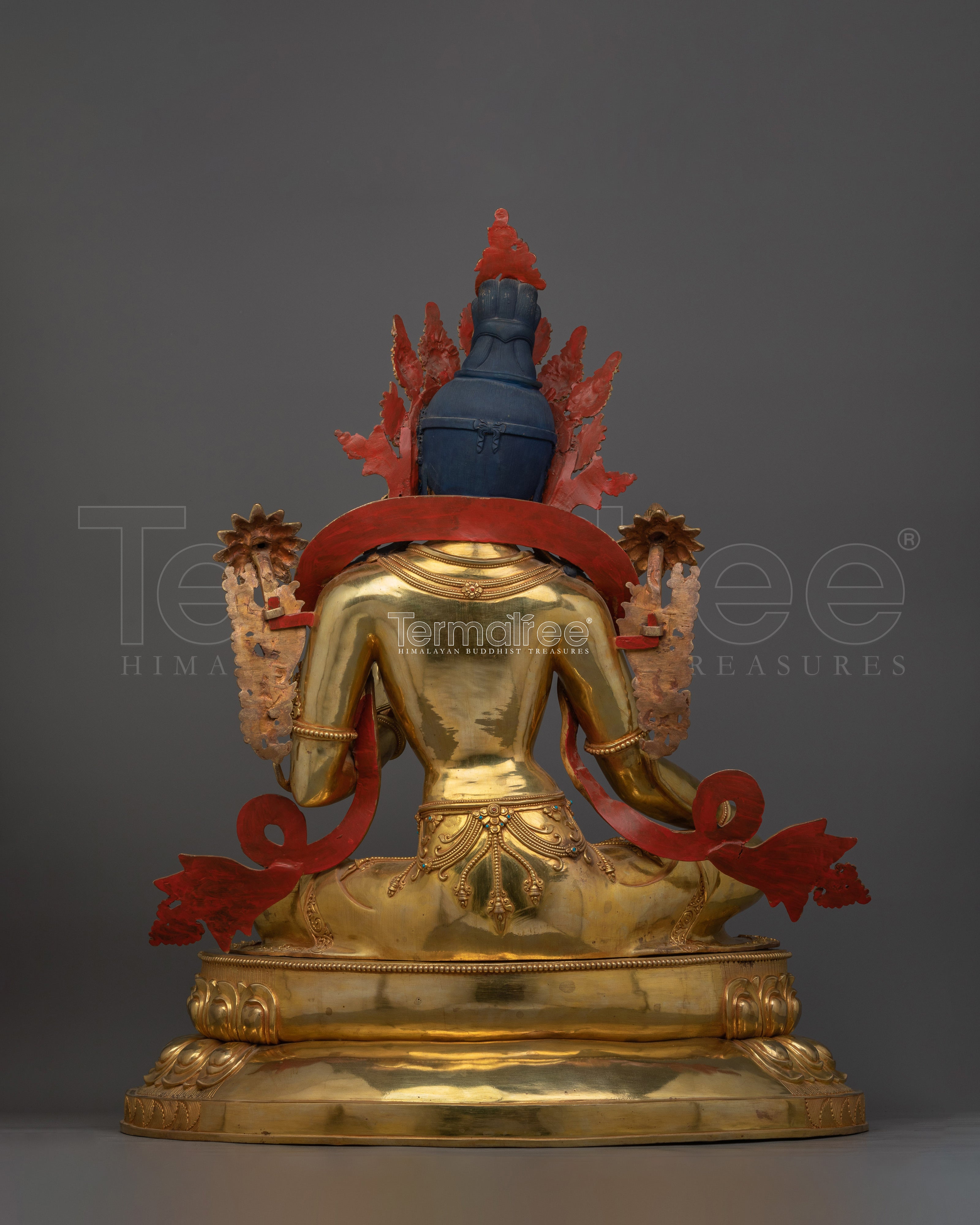 32.3 Inch Large Green Tara Statue for Dharma | The Female Buddha in Buddhism